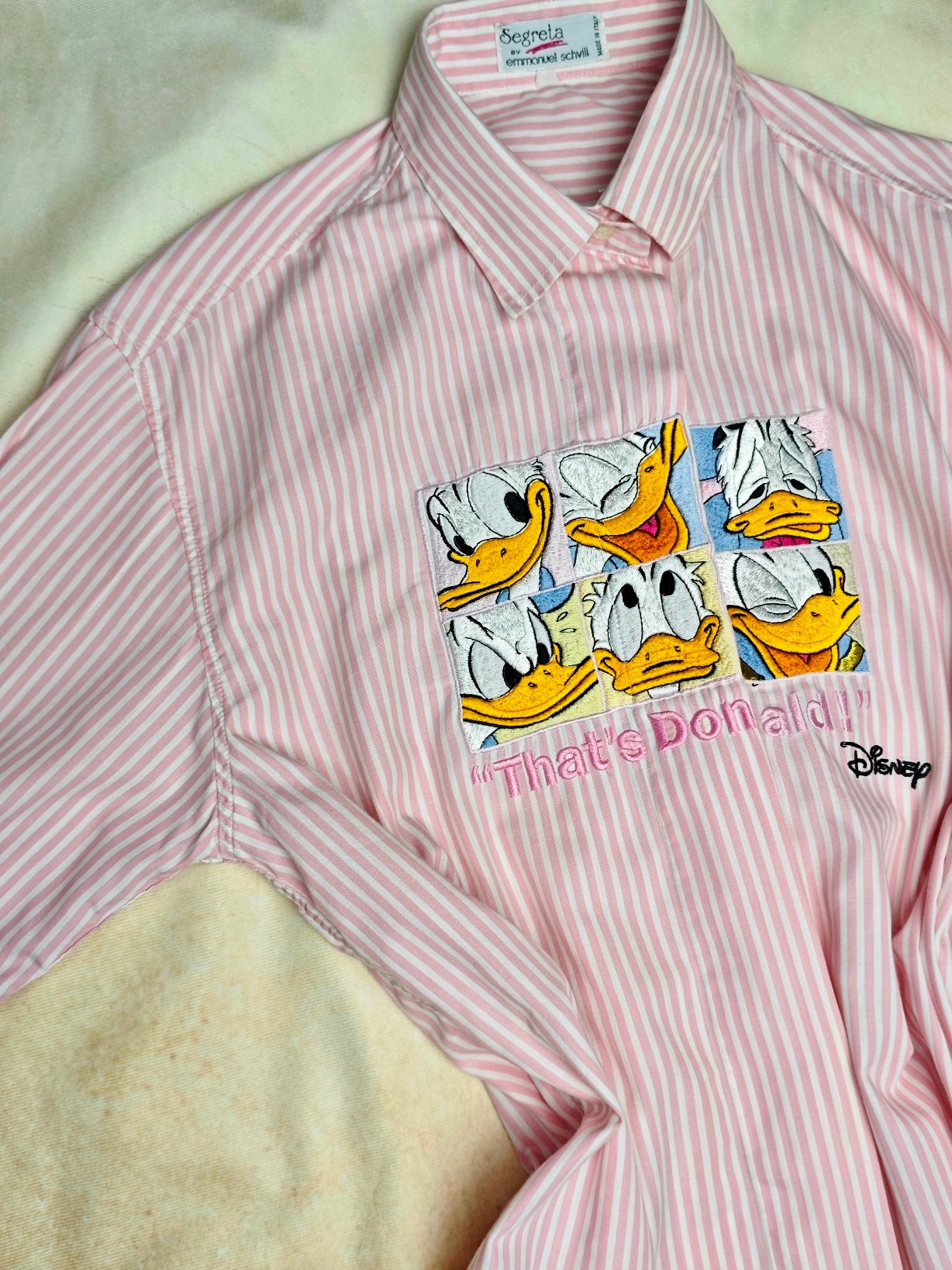 Camicia a righe "That's Donald!"