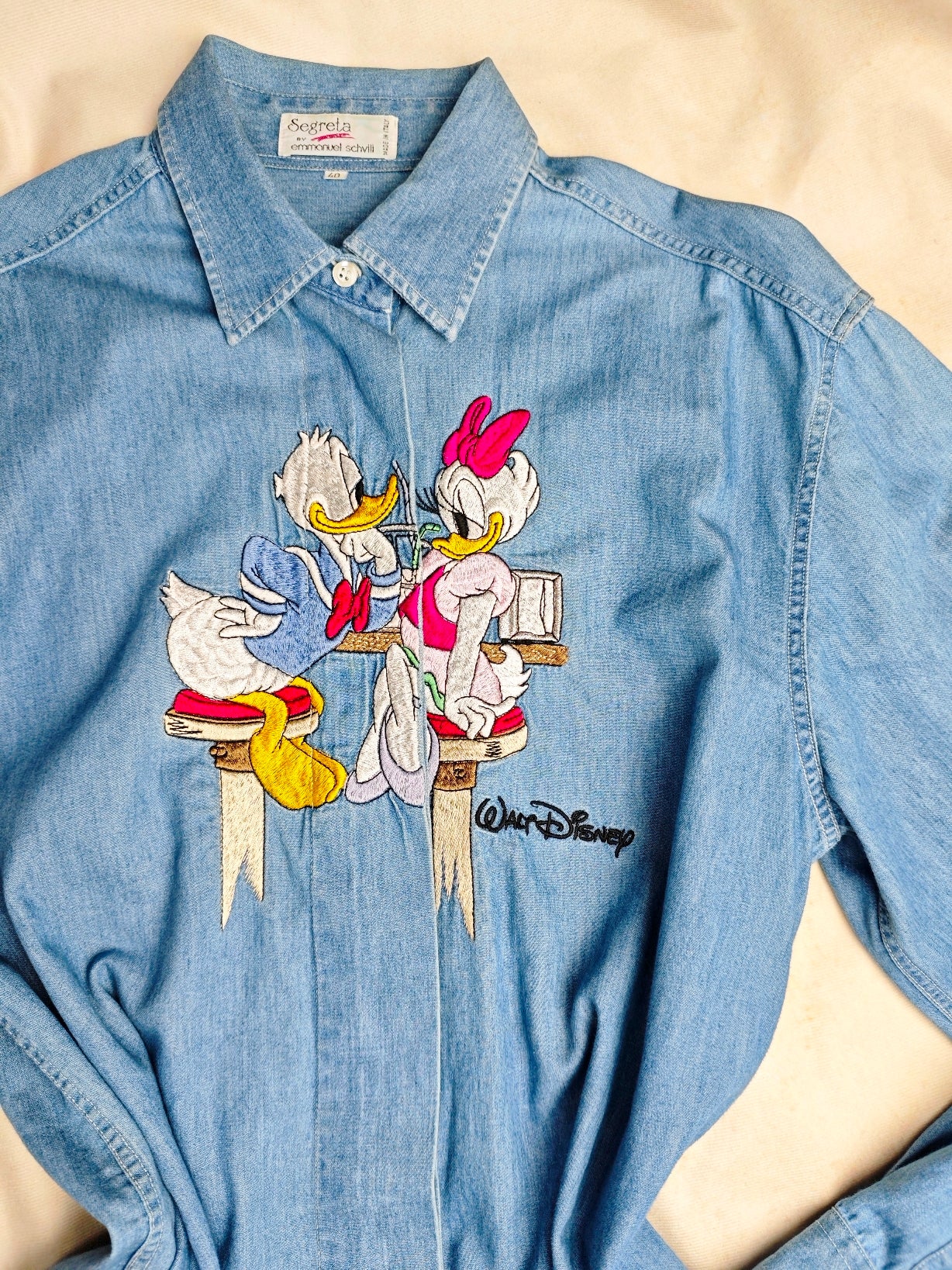 Camicia paperino e paperina denim