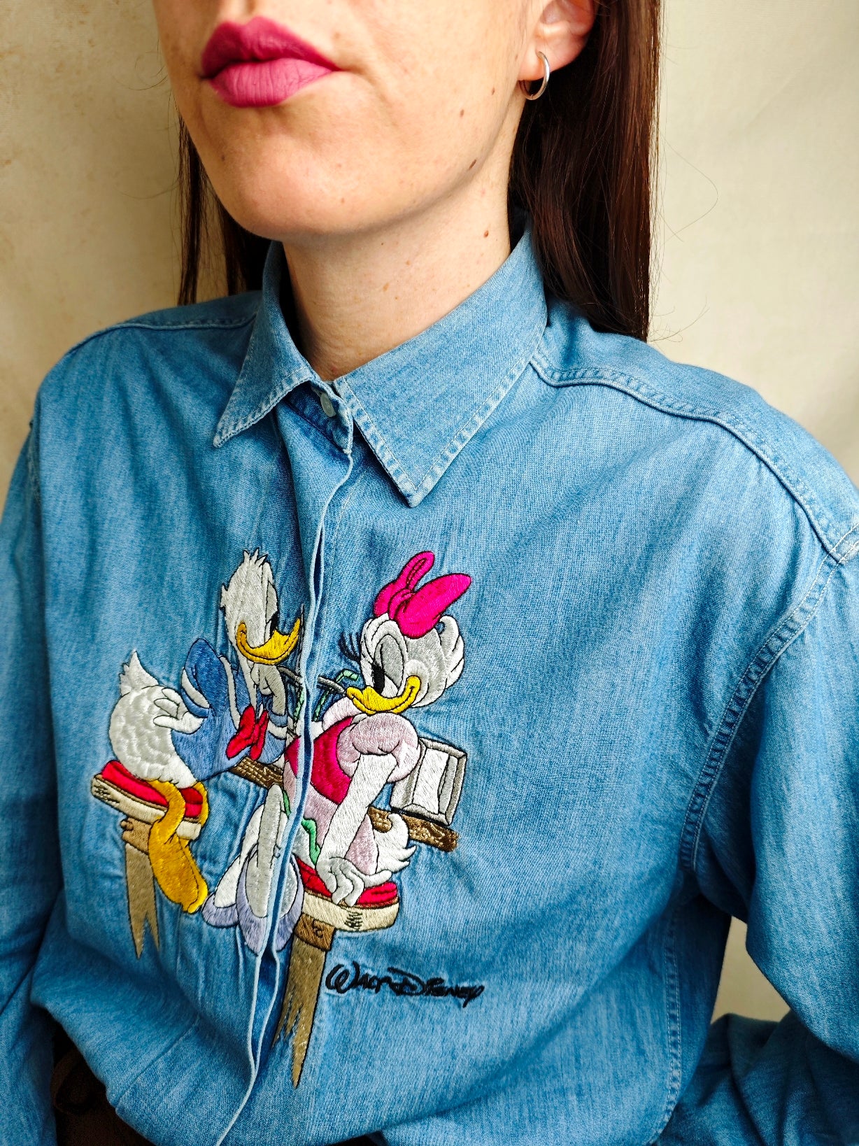 Camicia paperino e paperina denim