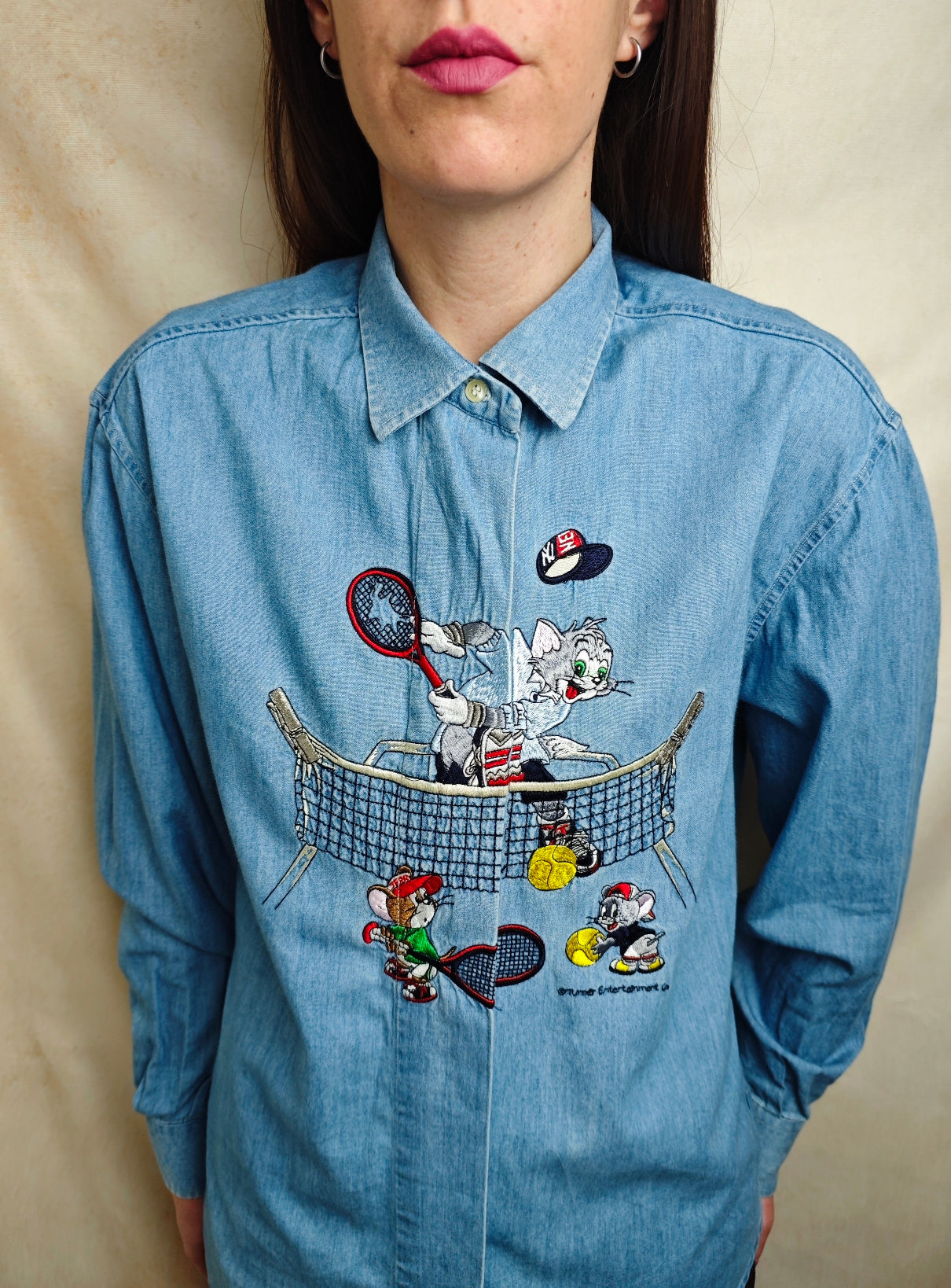 Camicia Tom & Jerry tennis denim