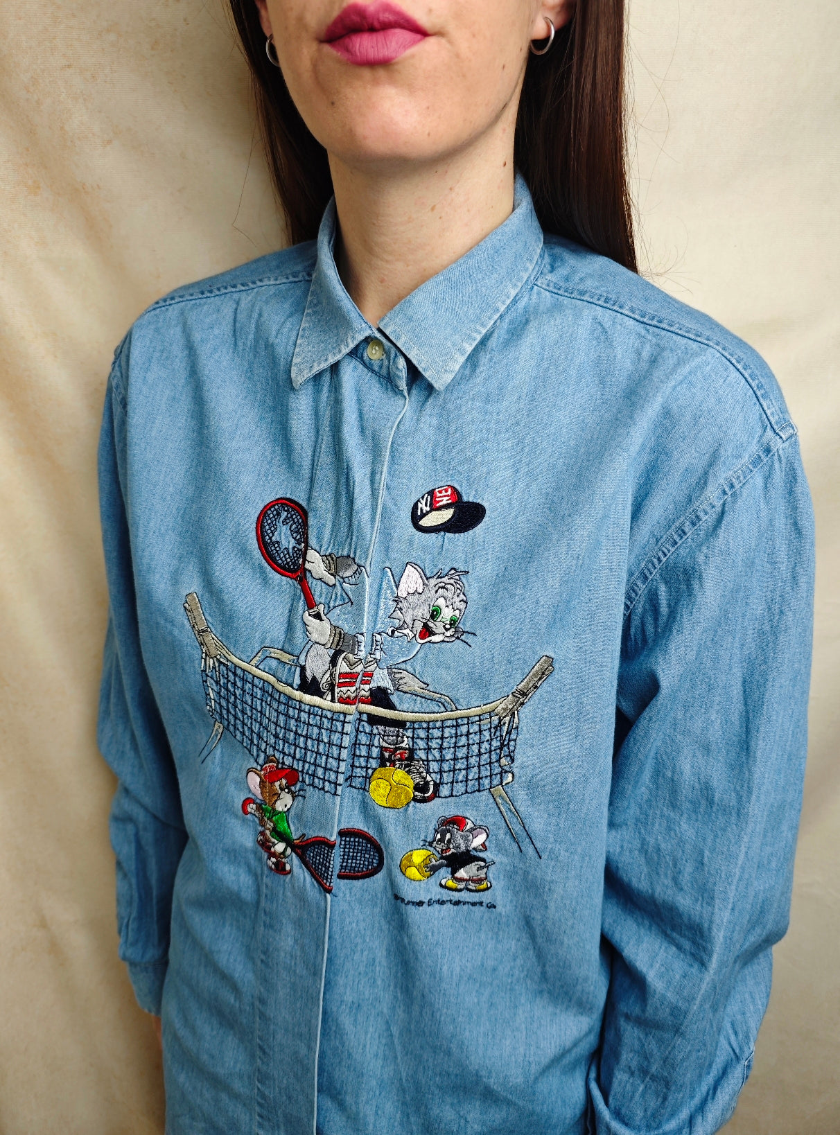 Camicia Tom & Jerry tennis denim