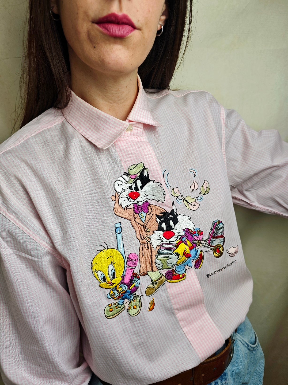 Camicia Titti e Silvestro Back to school