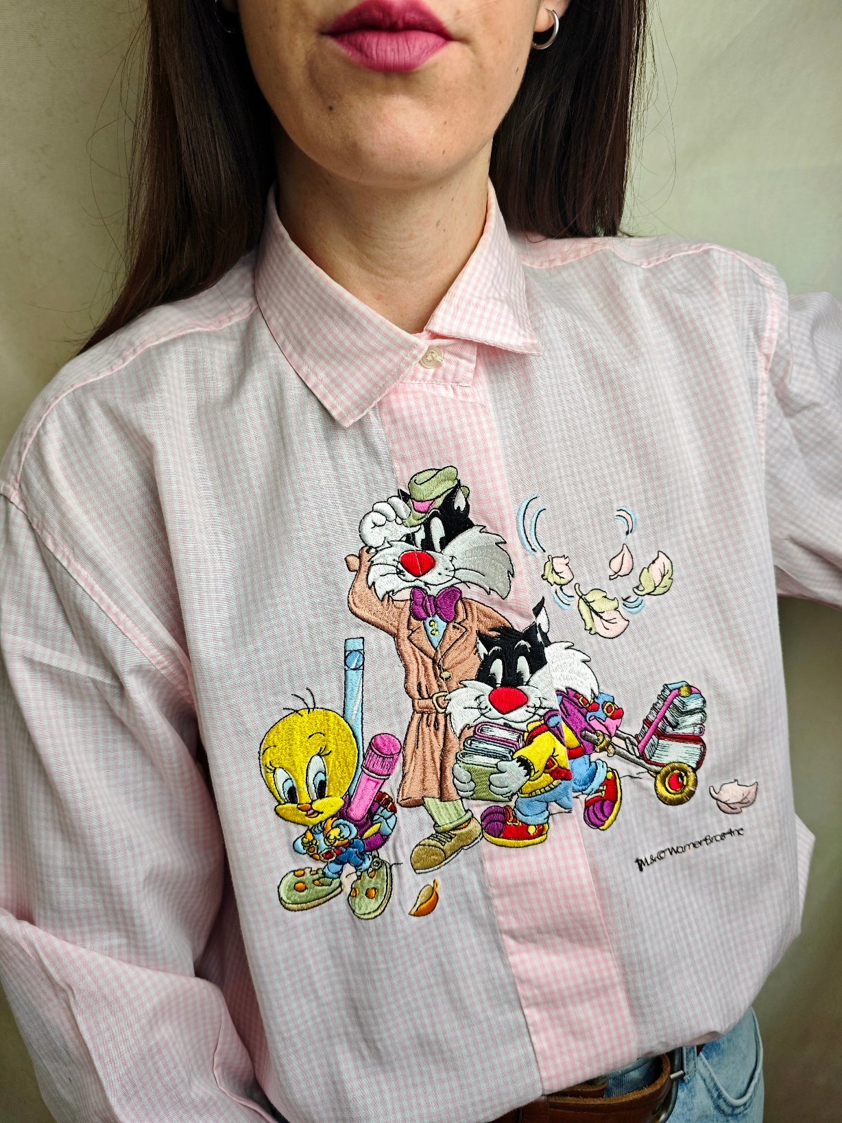 Camicia Titti e Silvestro Back to school