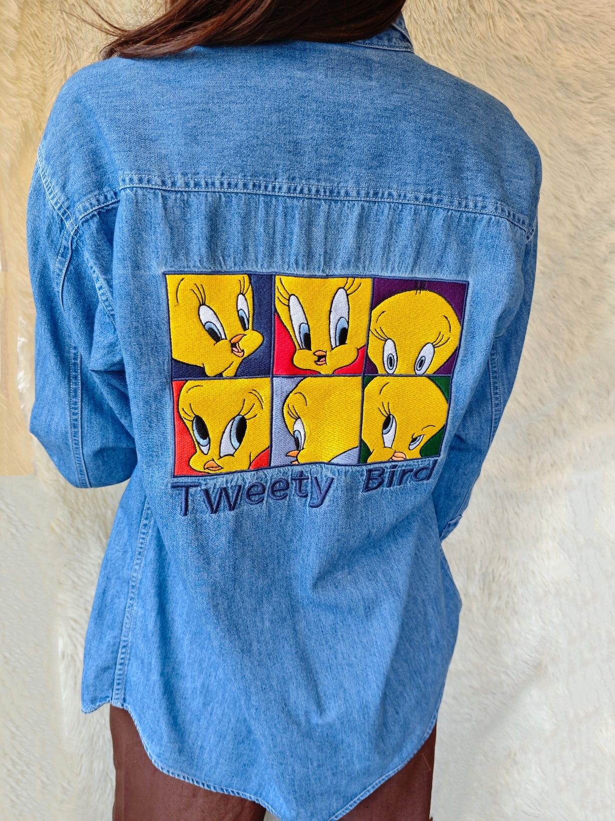 Camicia Jeans Titti Retro