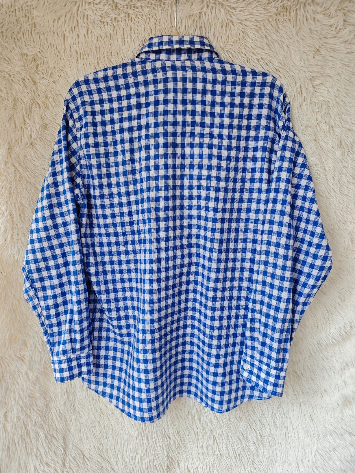 Camicia Vichy blu paperino e paperina