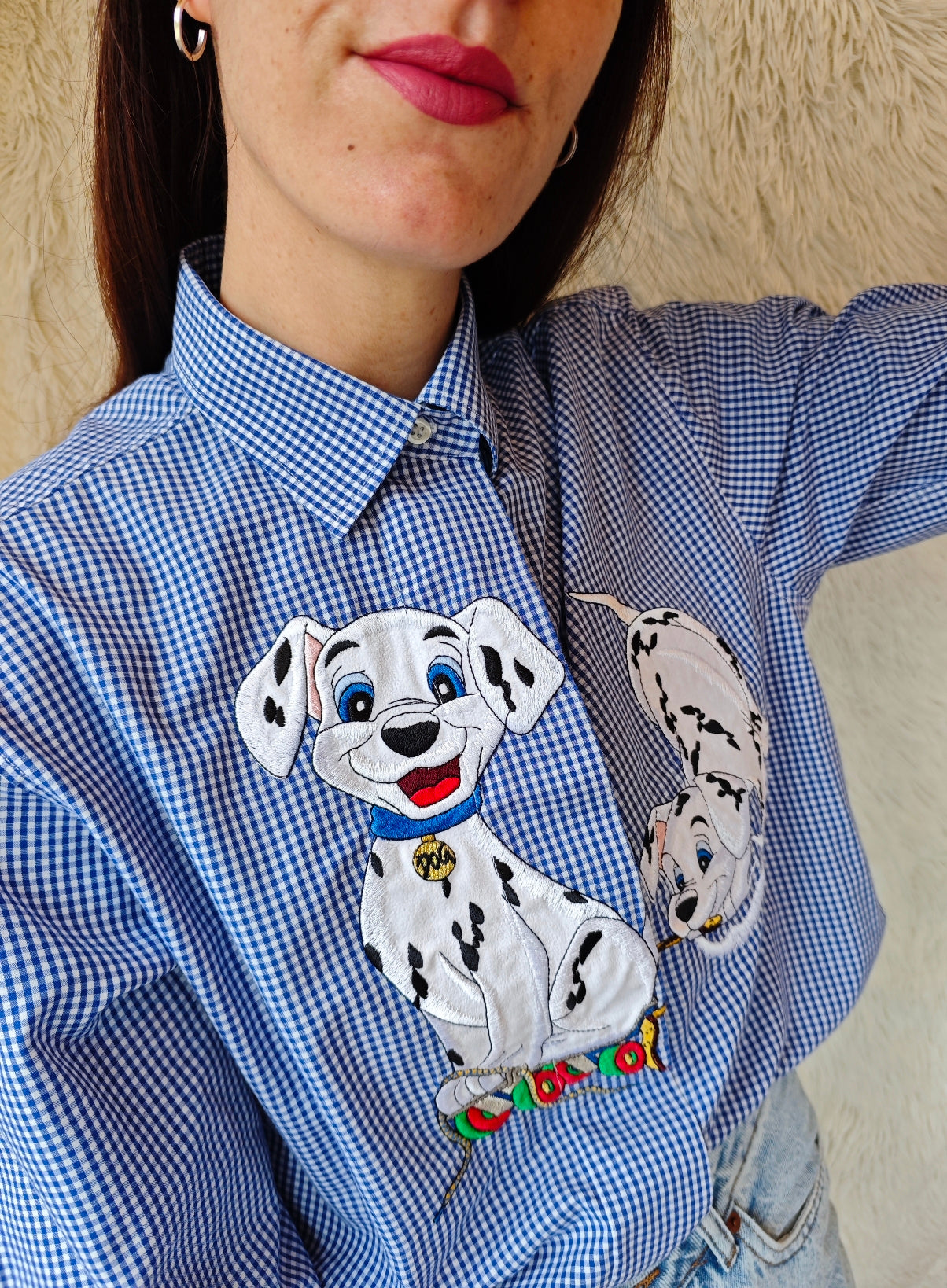 Camicia Vichy dalmata 90's
