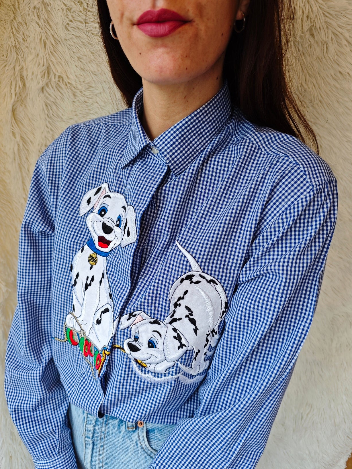Camicia Vichy dalmata 90's