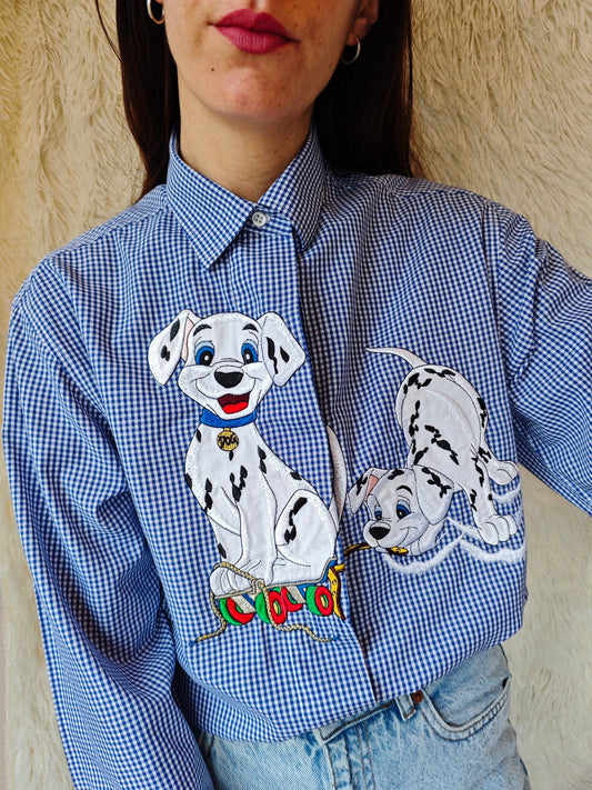 Camicia Vichy dalmata 90's
