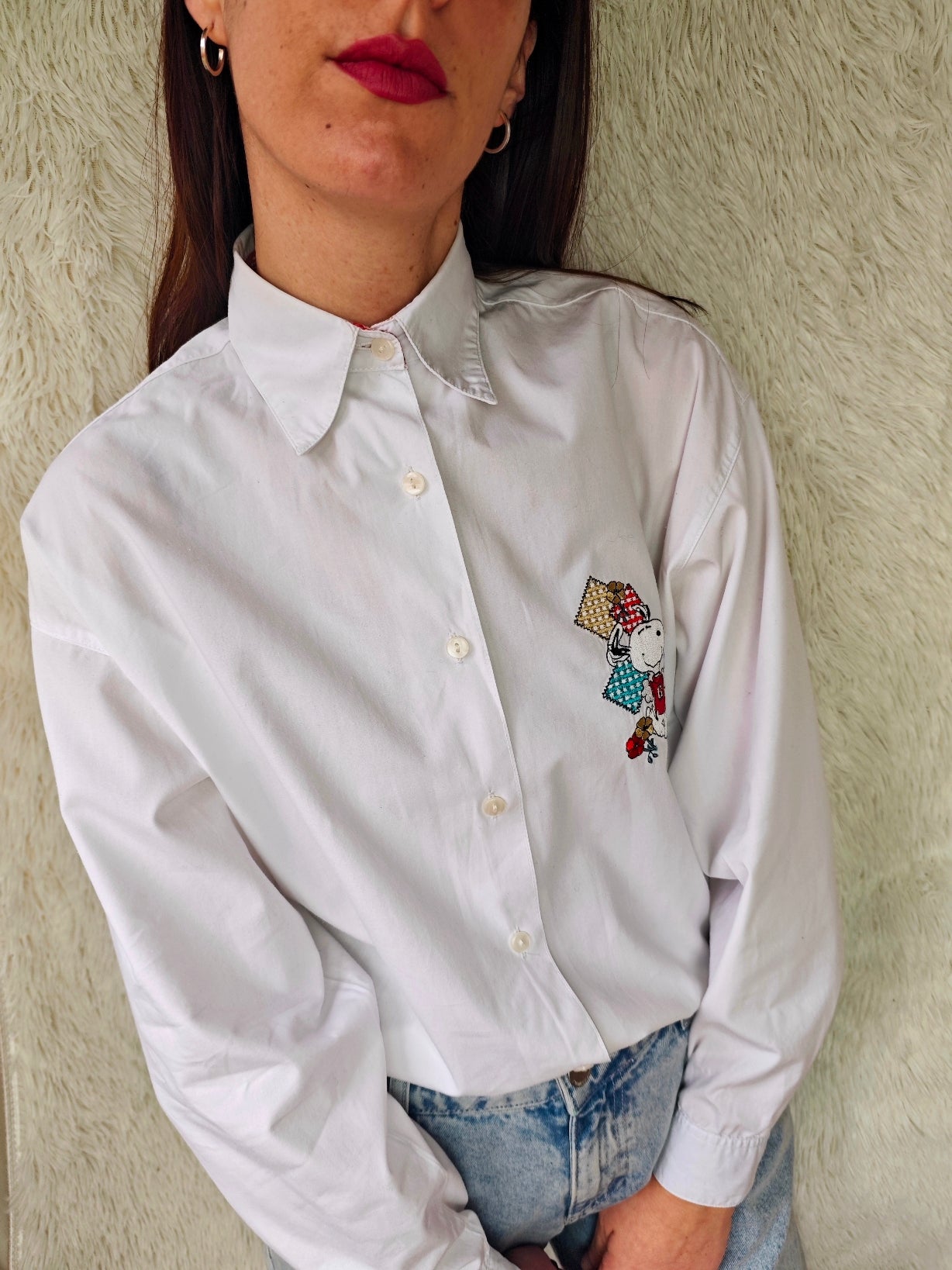 Camicia Snoopy picnic bianca