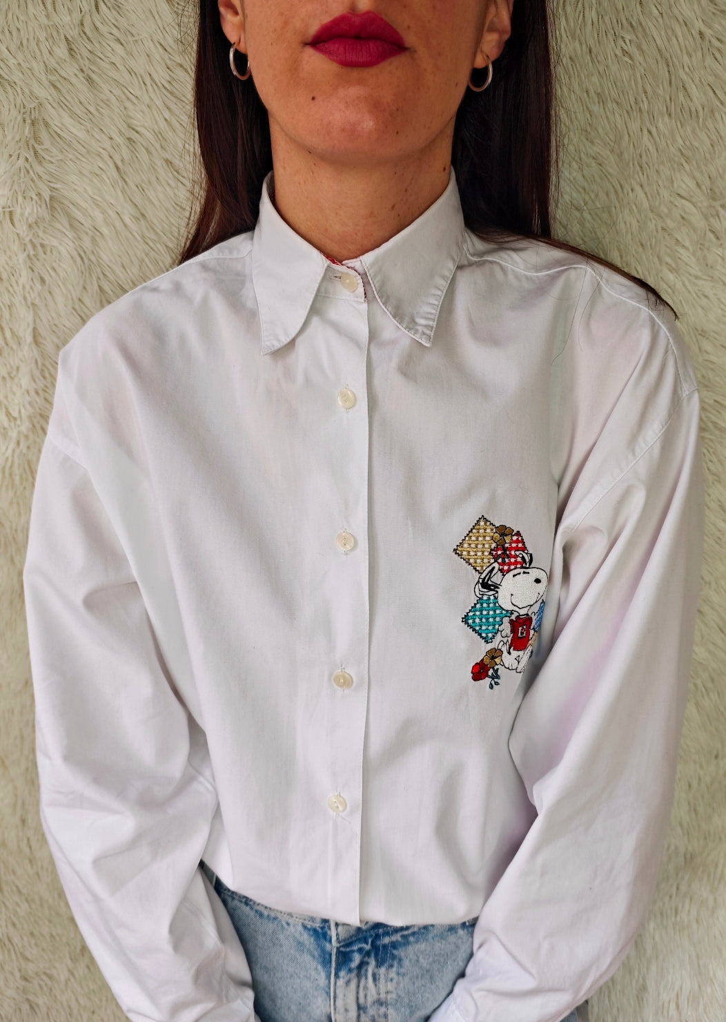 Camicia Snoopy picnic bianca