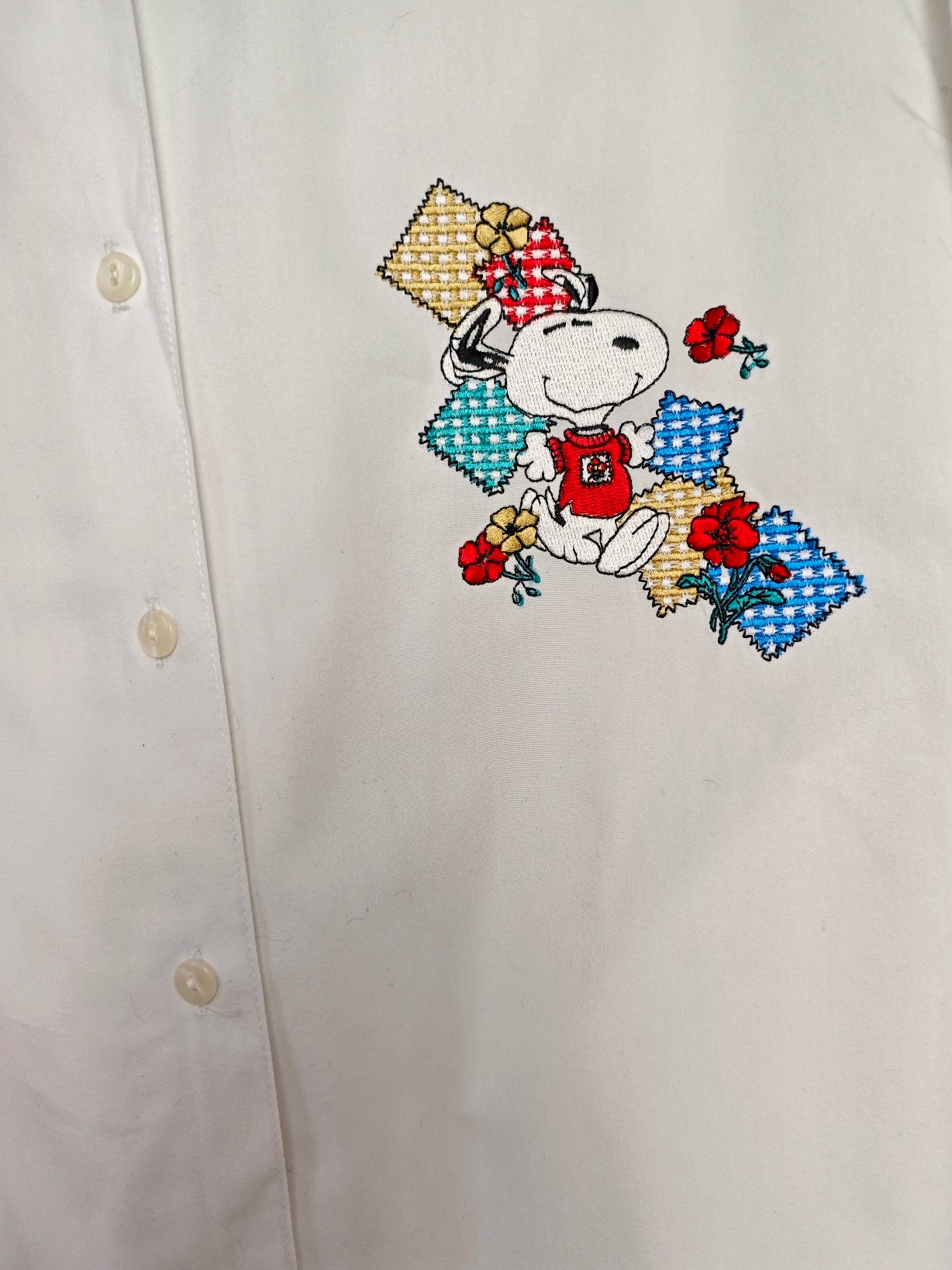 Camicia Snoopy picnic bianca