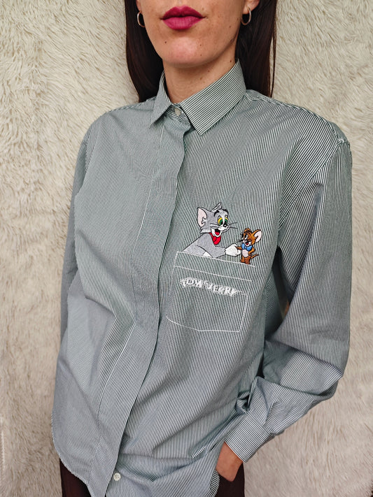 Camicia Tom & Jerry a righe