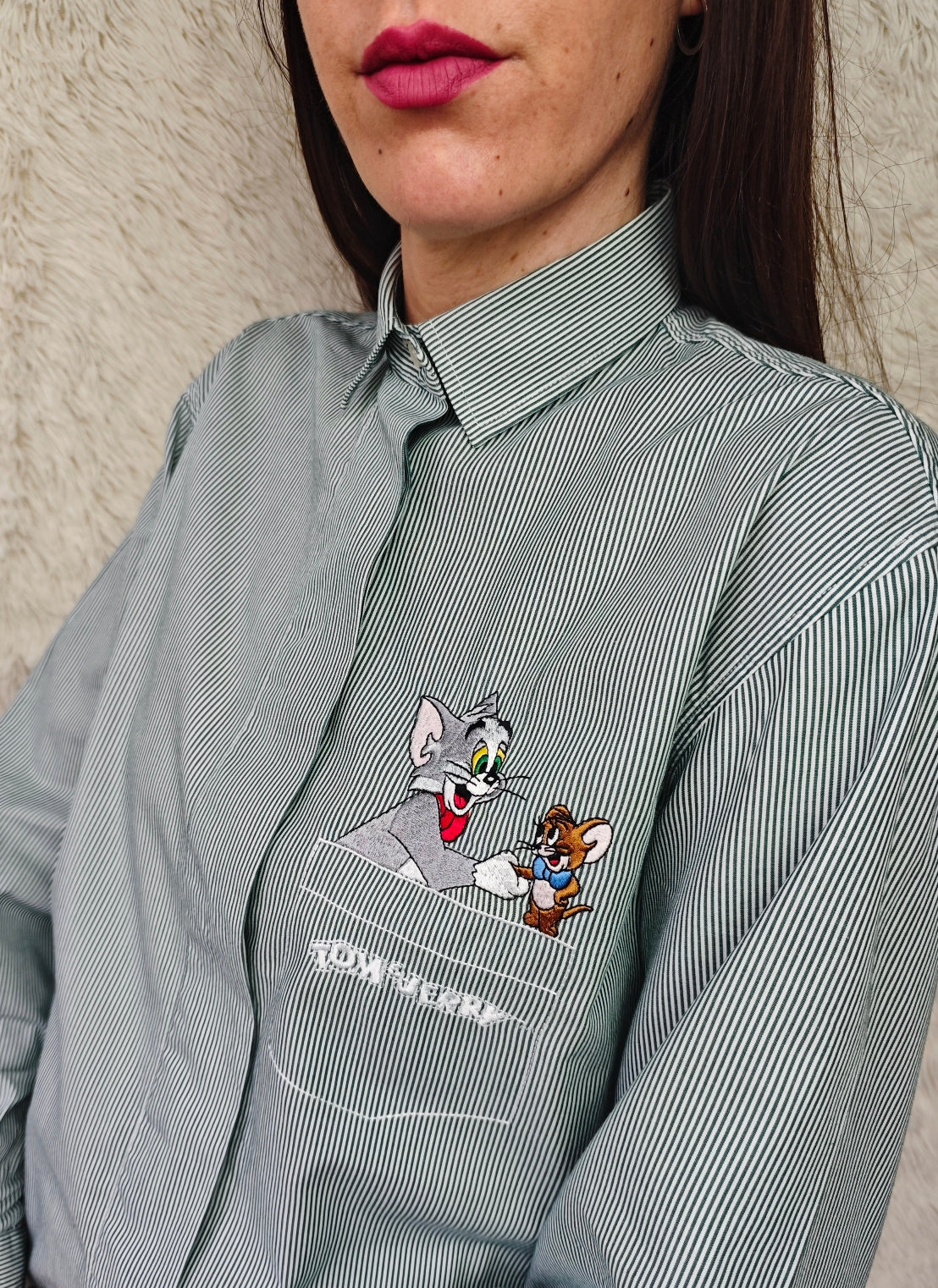 Camicia Tom & Jerry a righe