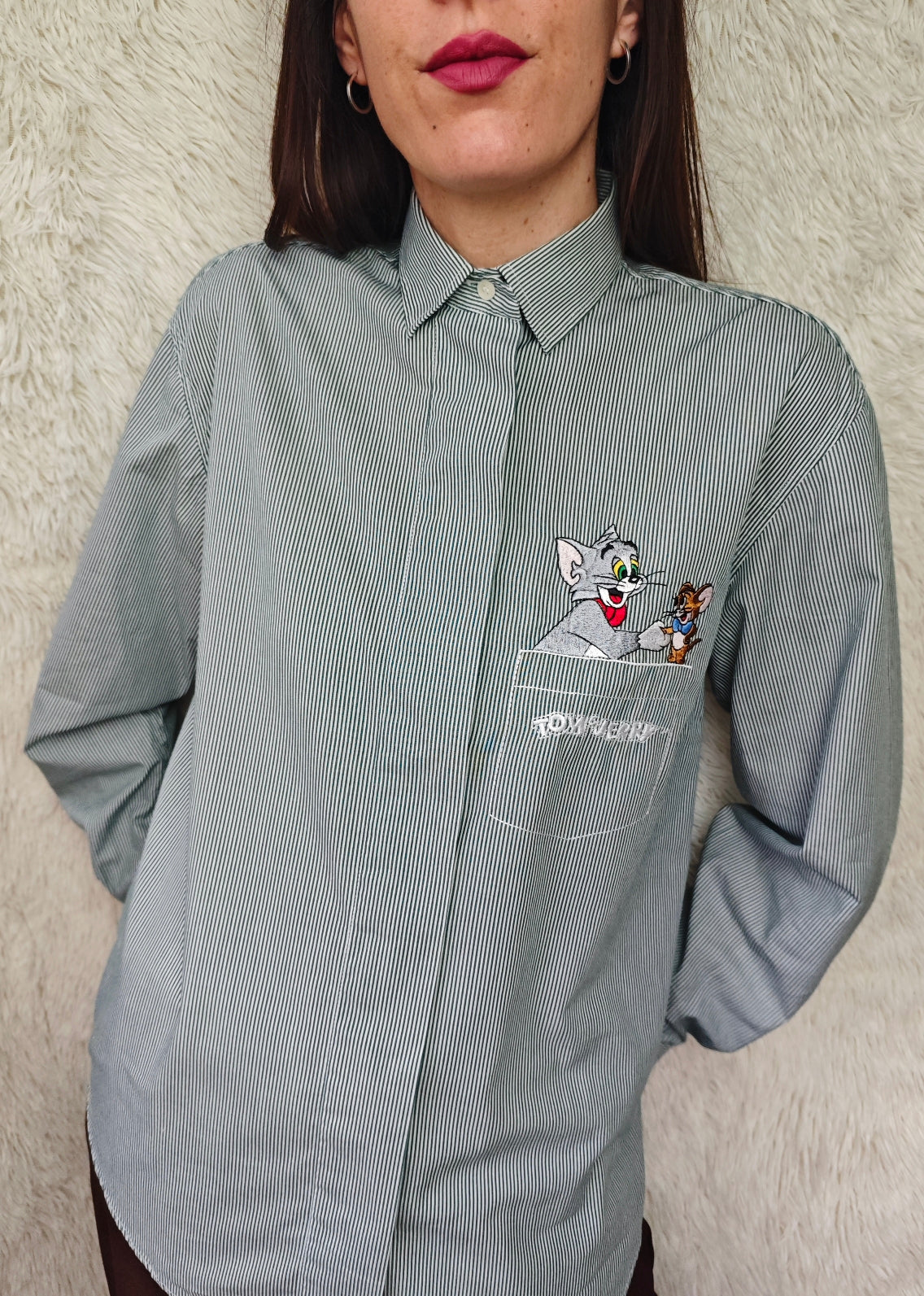 Camicia Tom & Jerry a righe
