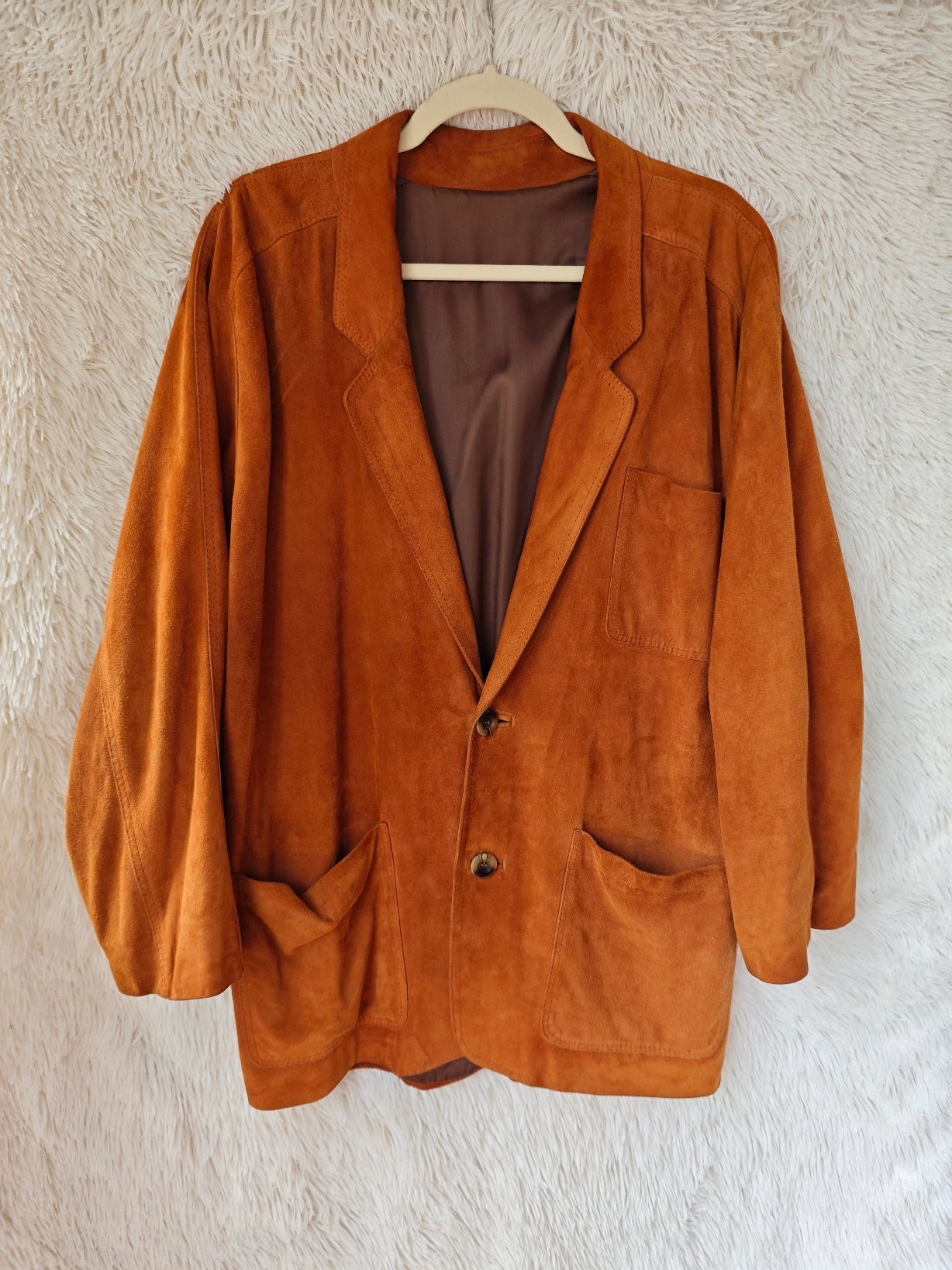 Giacca camoscio cuoio