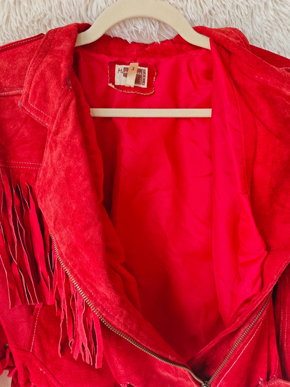 Giacca camoscio western