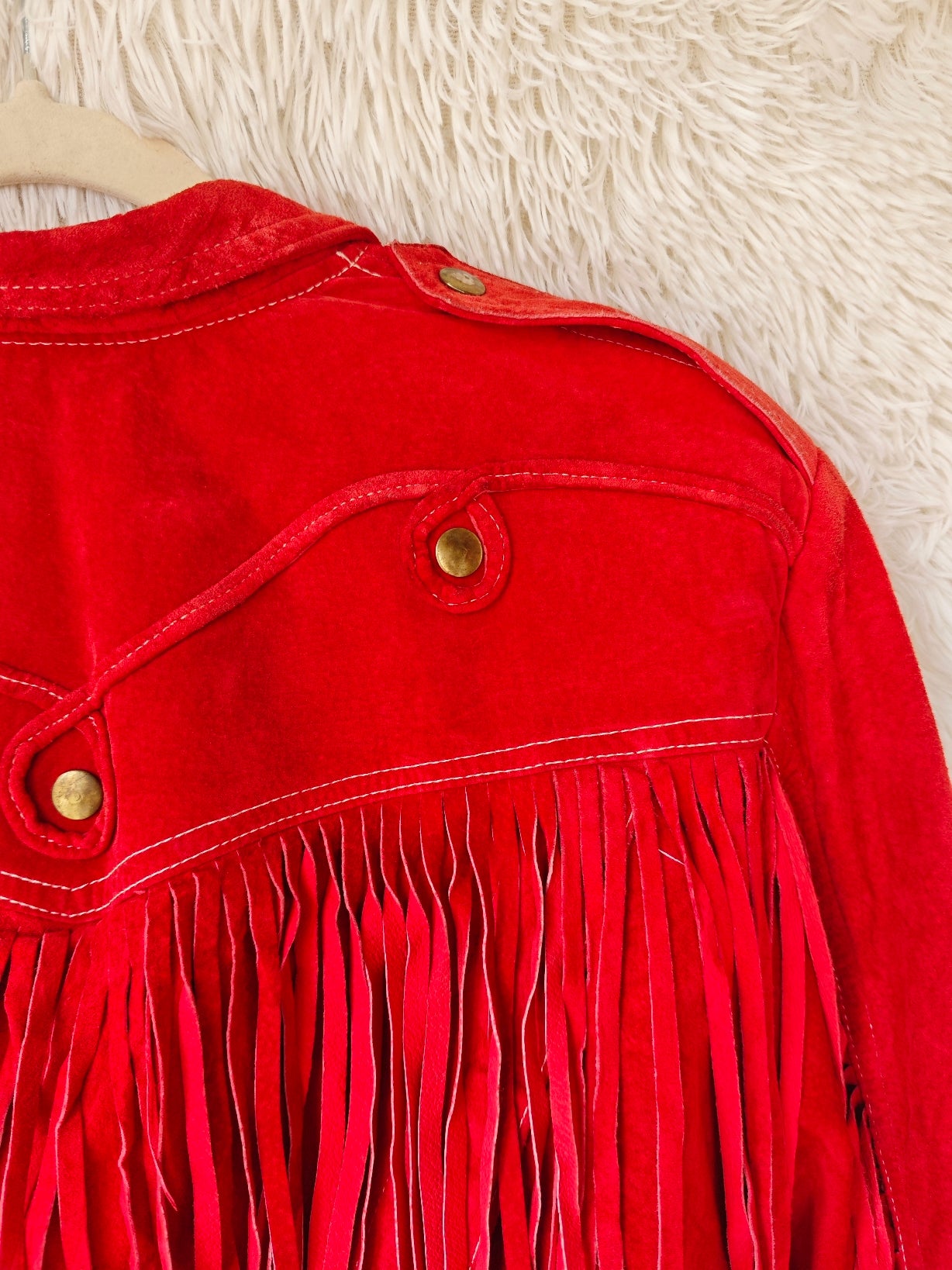 Giacca camoscio western