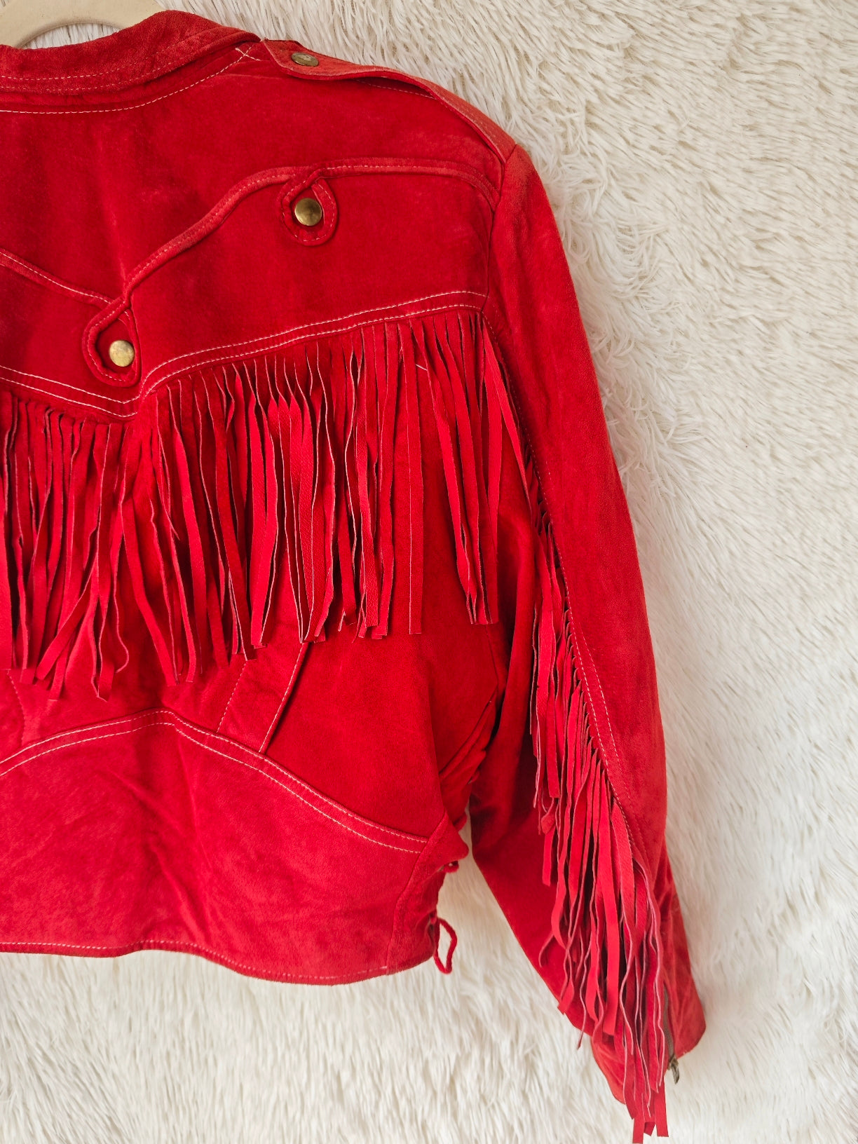 Giacca camoscio western