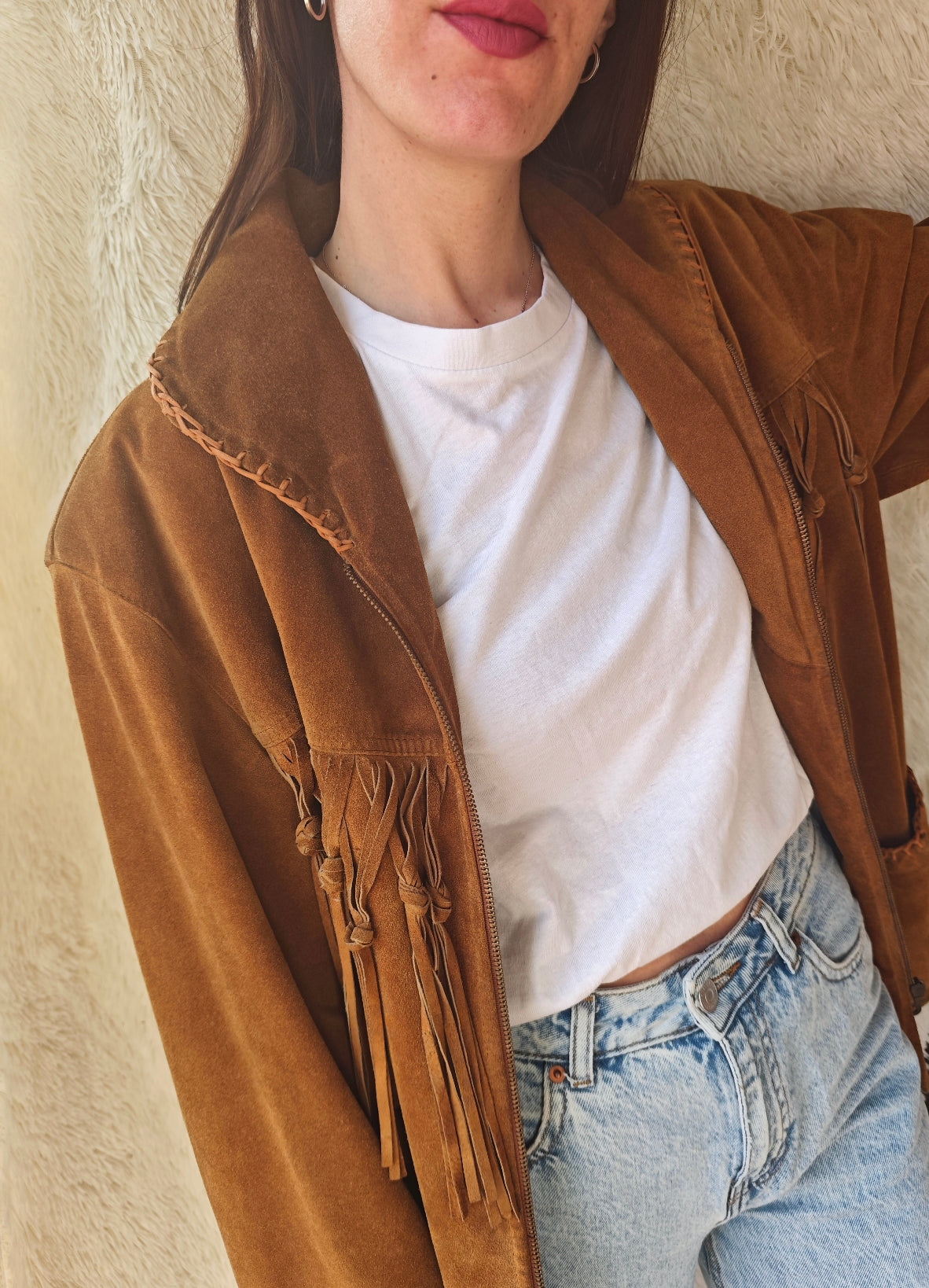 Giacca frange western