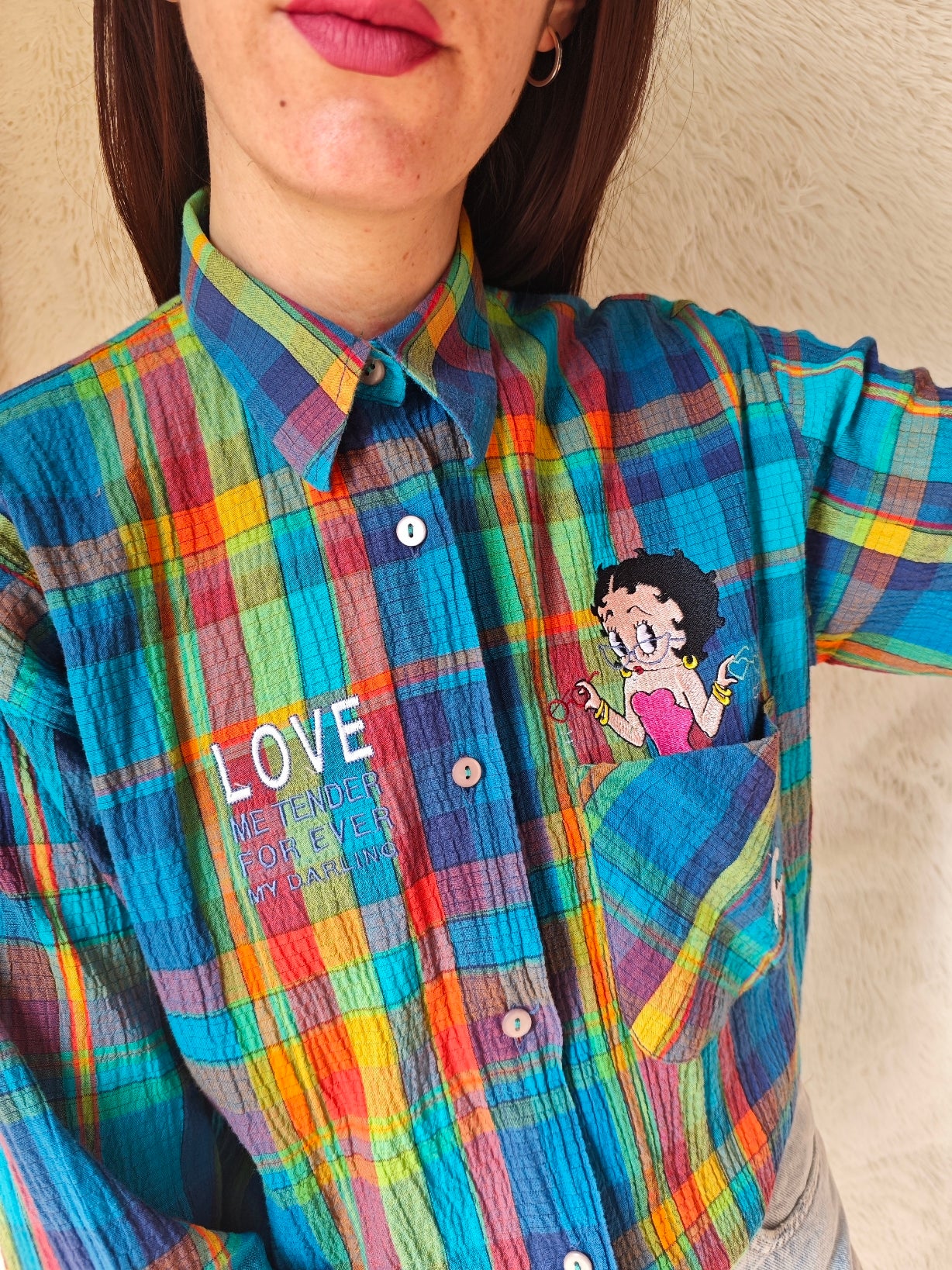 Camicia Betty Boop "Love Me Tender"