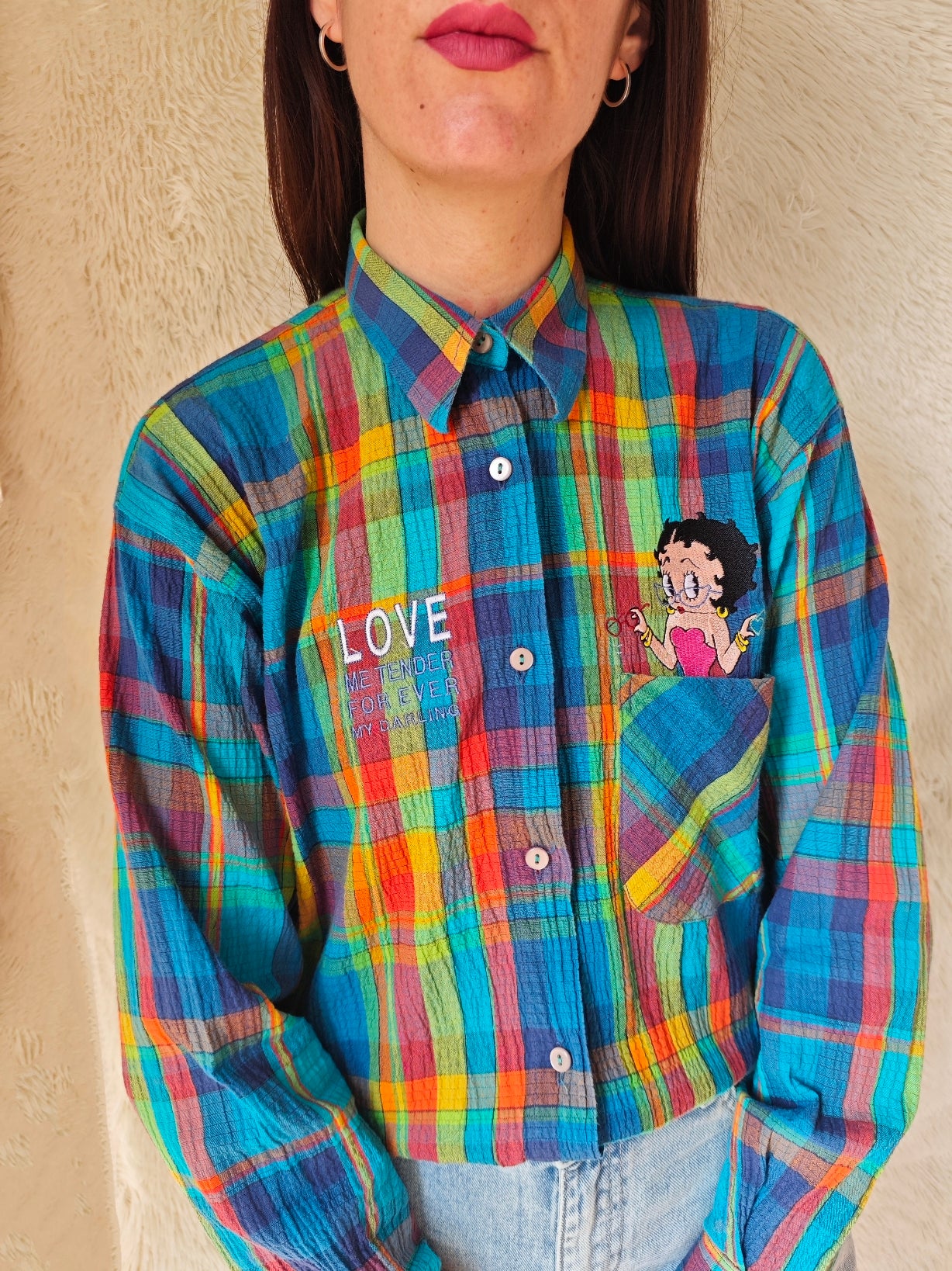 Camicia Betty Boop "Love Me Tender"