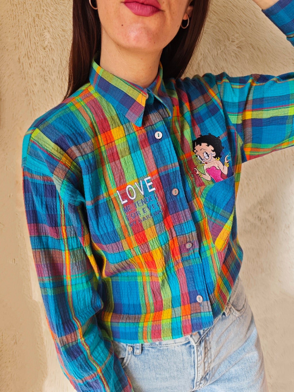 Camicia Betty Boop "Love Me Tender"