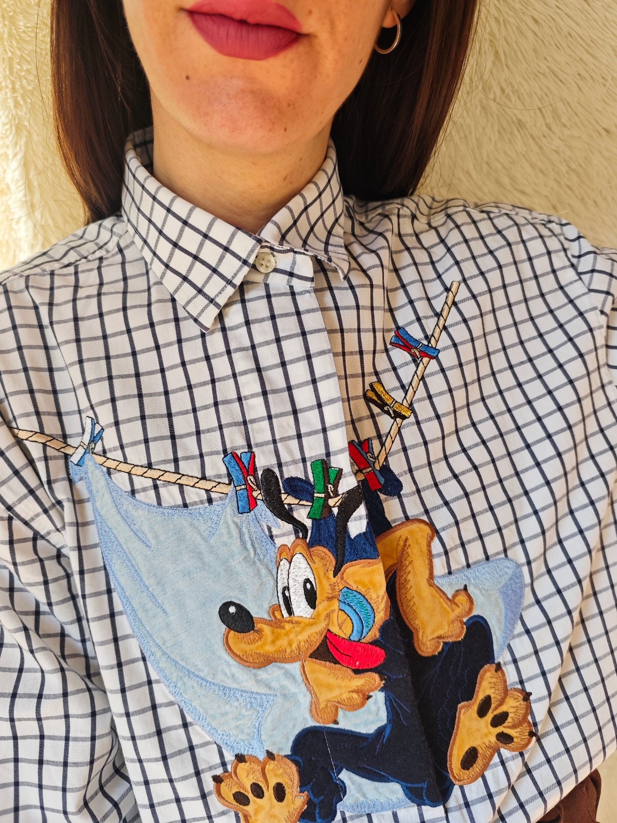 Camicia pluto mollette a quadri