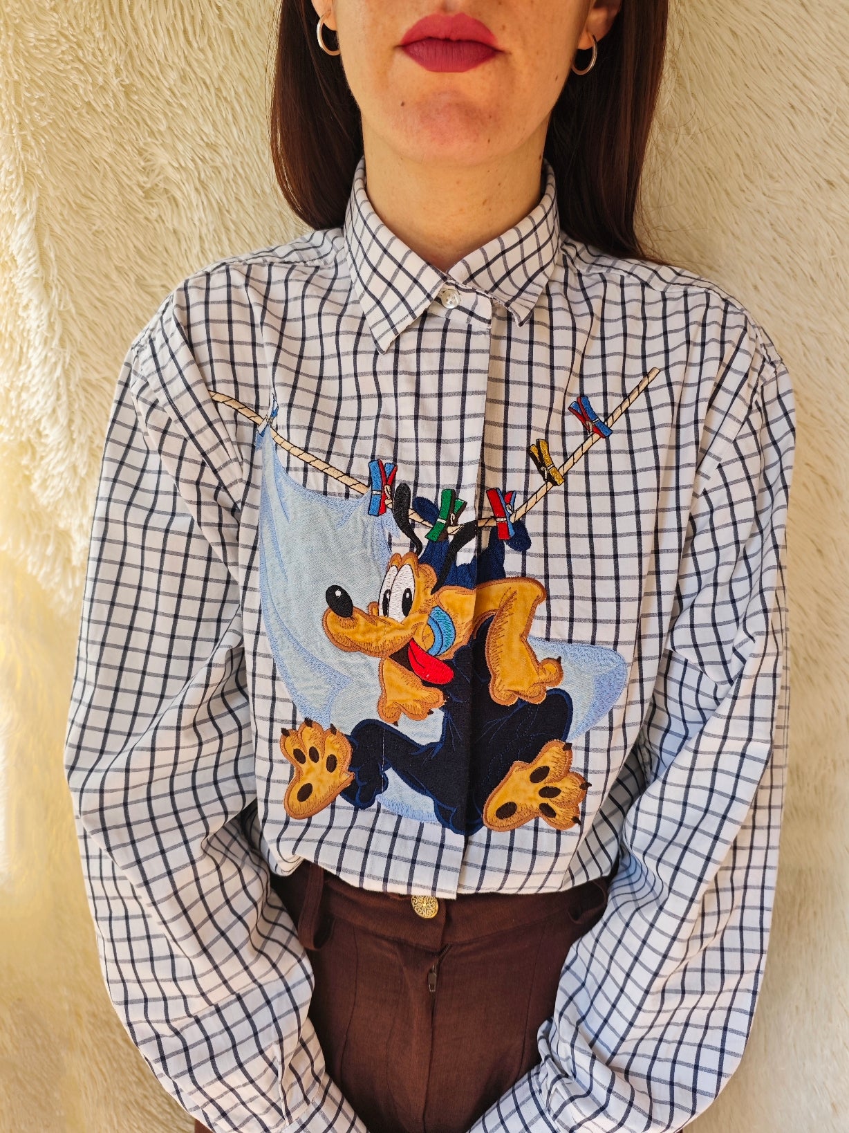 Camicia pluto mollette a quadri