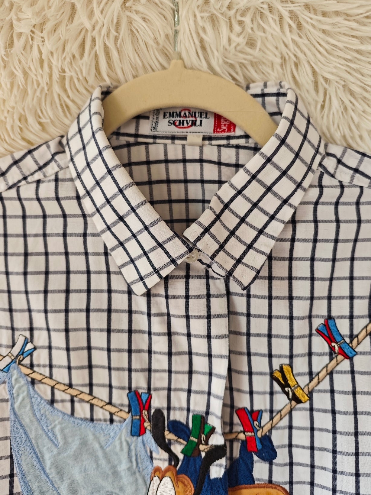 Camicia pluto mollette a quadri