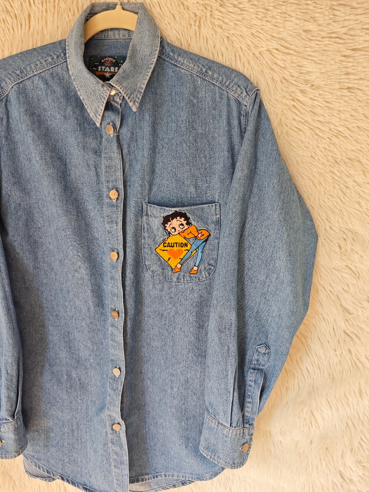 Camicia Betty boop caution