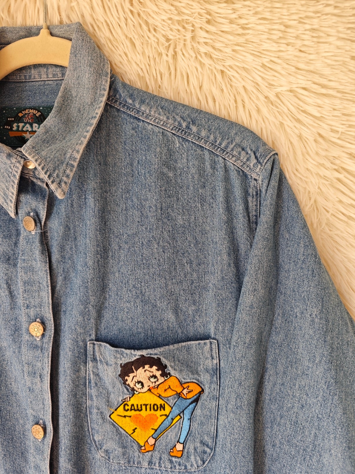 Camicia Betty boop caution