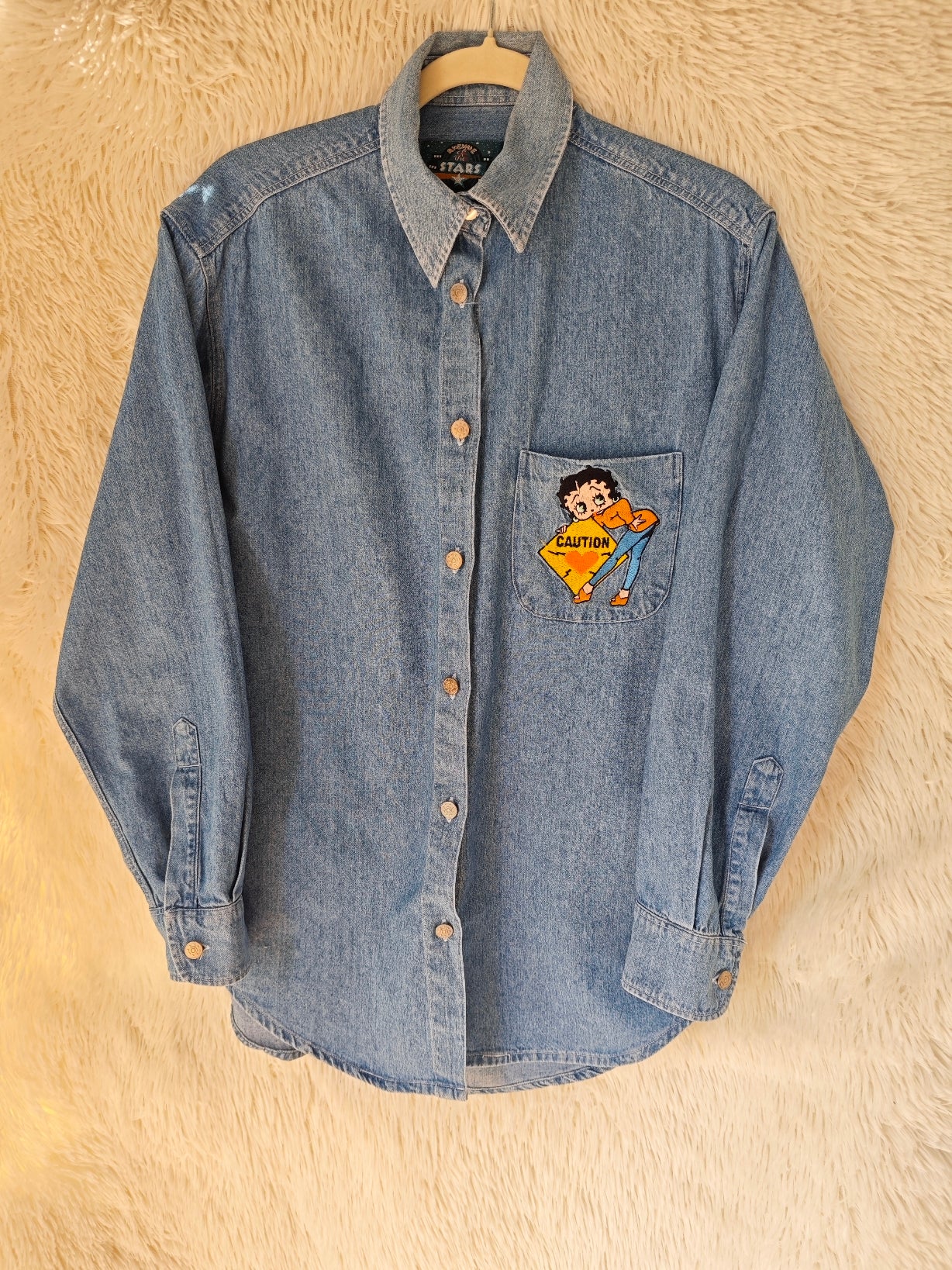 Camicia Betty boop caution