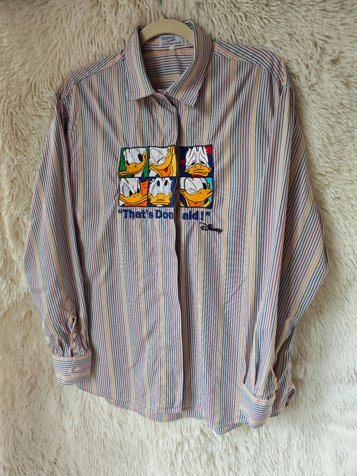 Camicia a righe colorate Donald