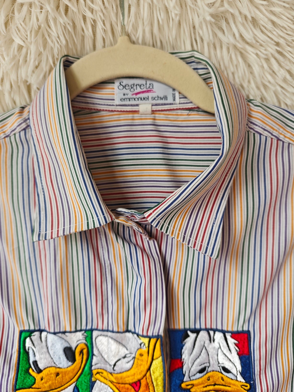 Camicia a righe colorate Donald