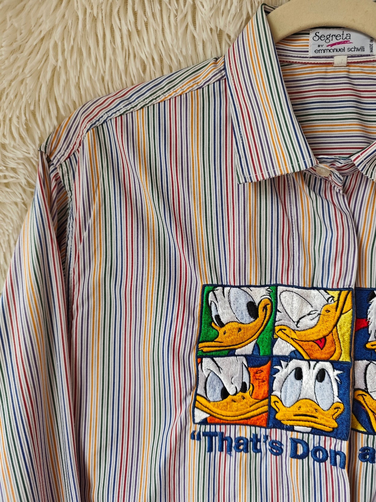 Camicia a righe colorate Donald