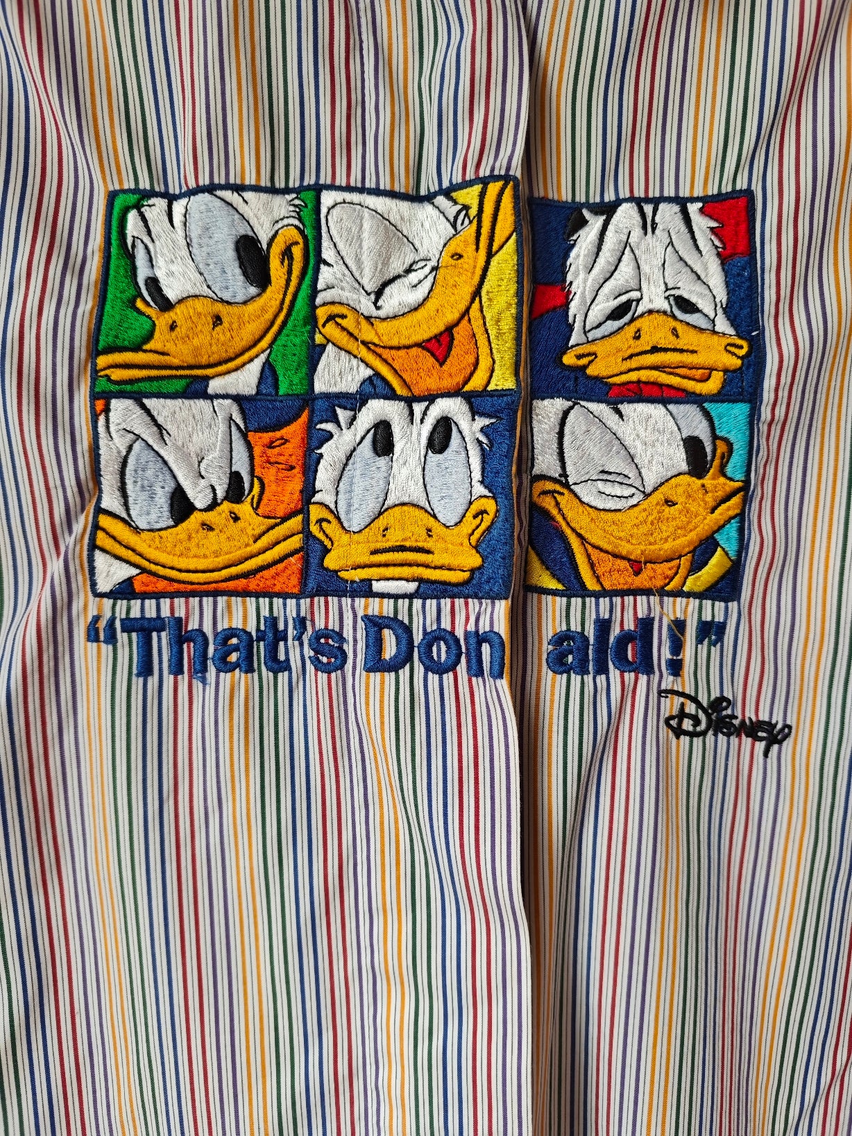 Camicia a righe colorate Donald