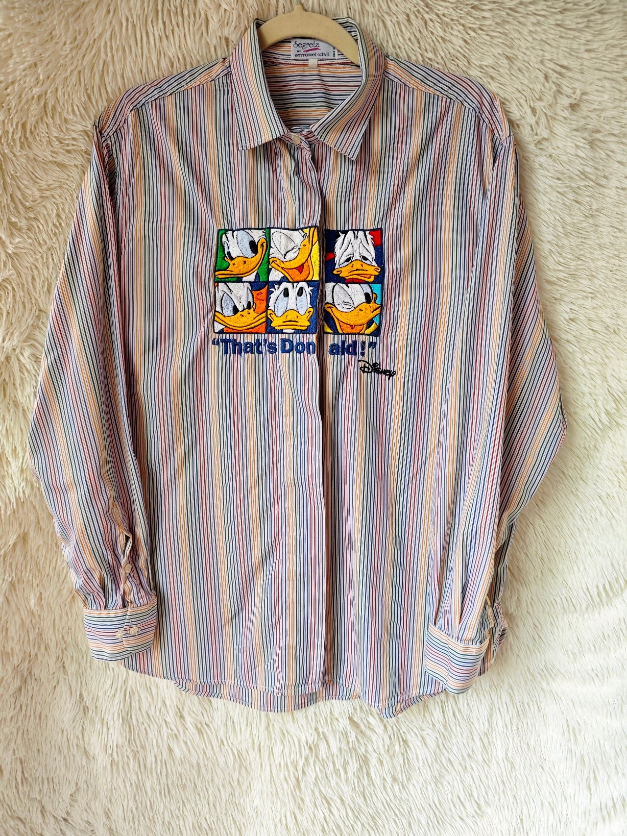 Camicia a righe colorate Donald