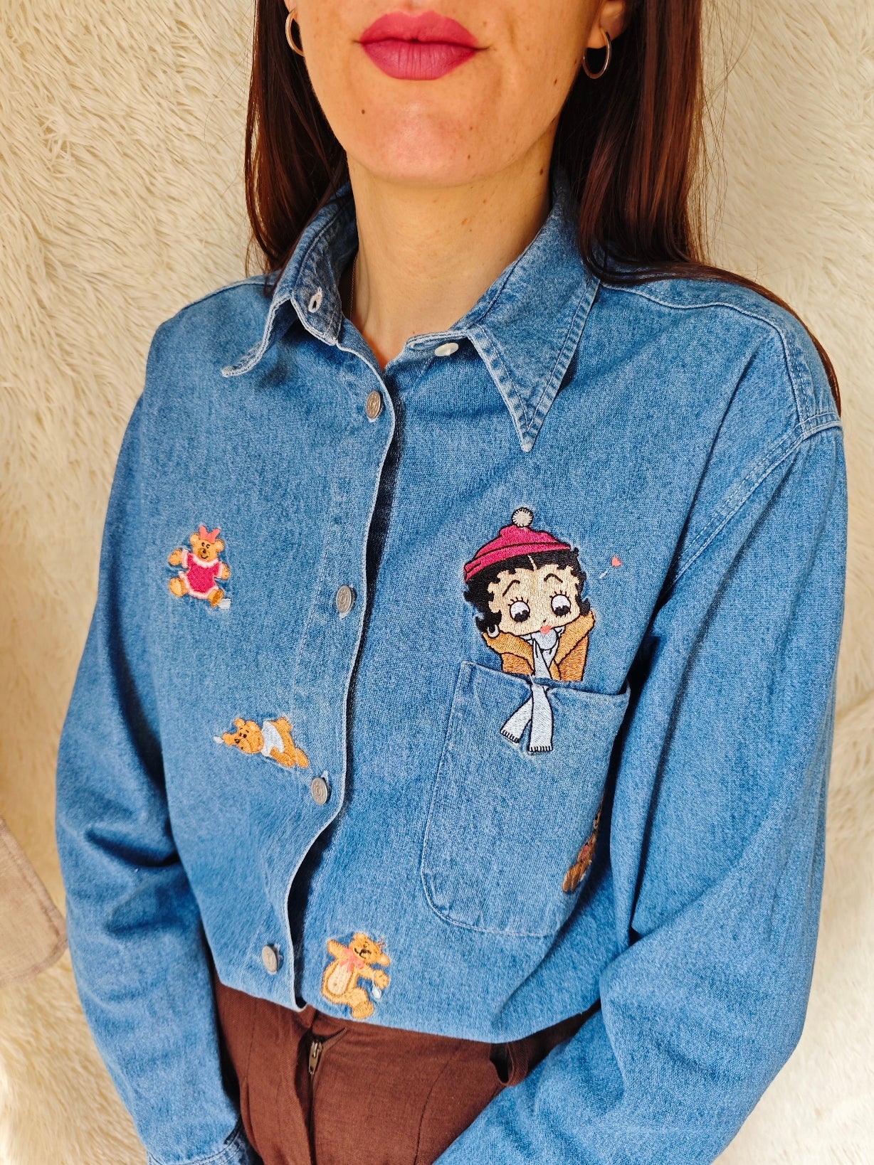 Camicia Betty boop orsetti
