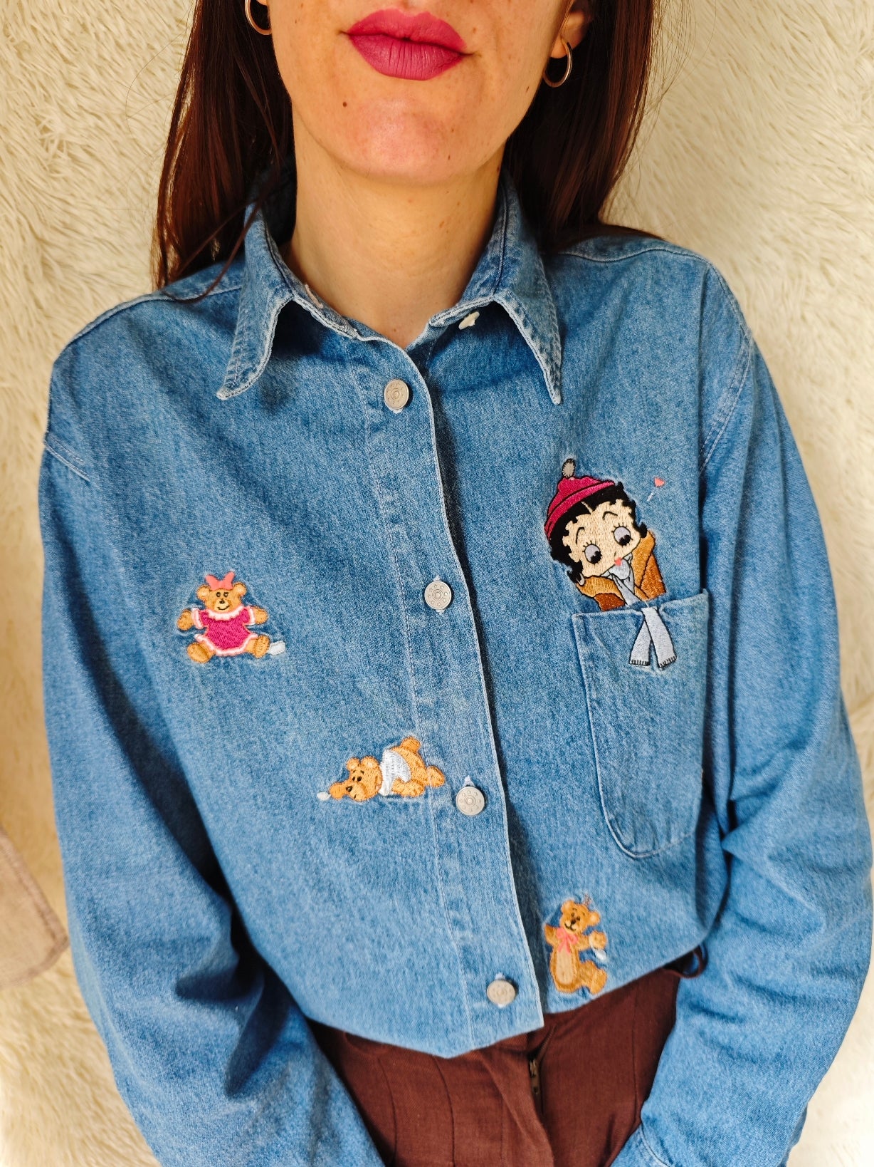 Camicia Betty boop orsetti