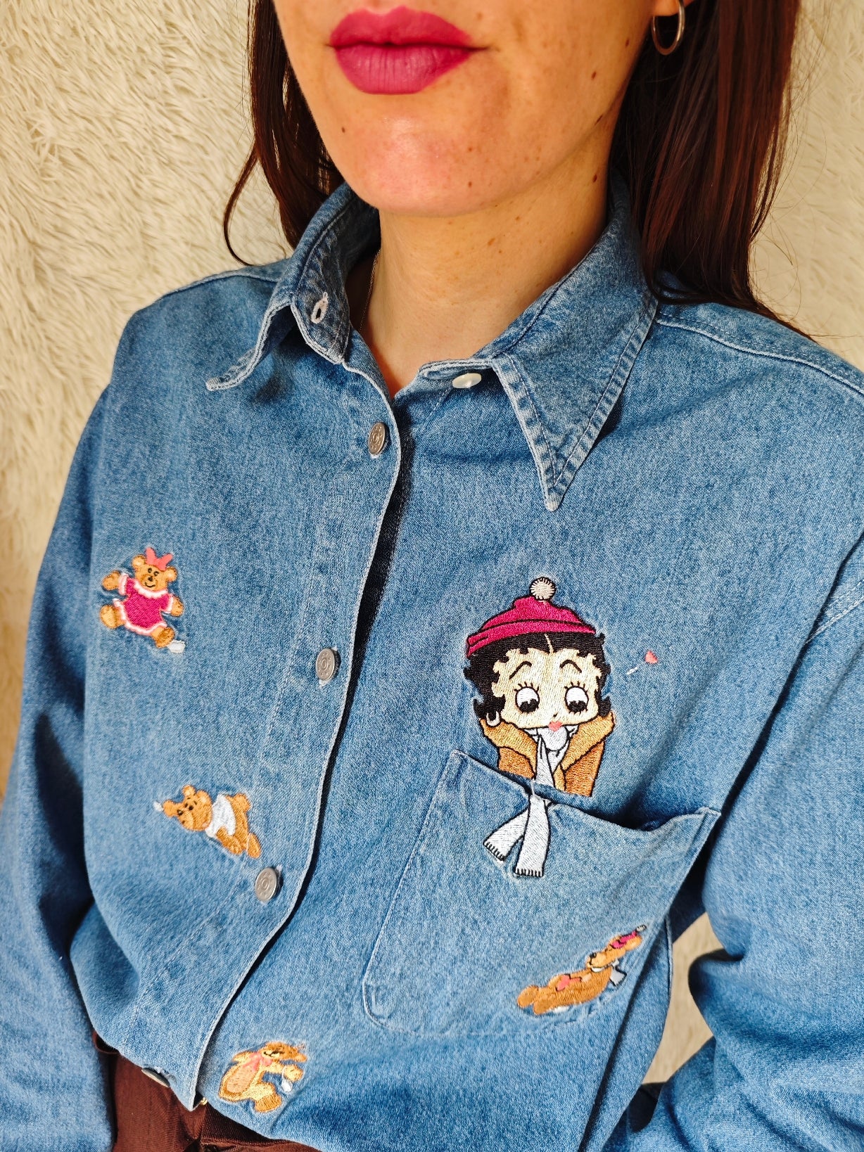 Camicia Betty boop orsetti