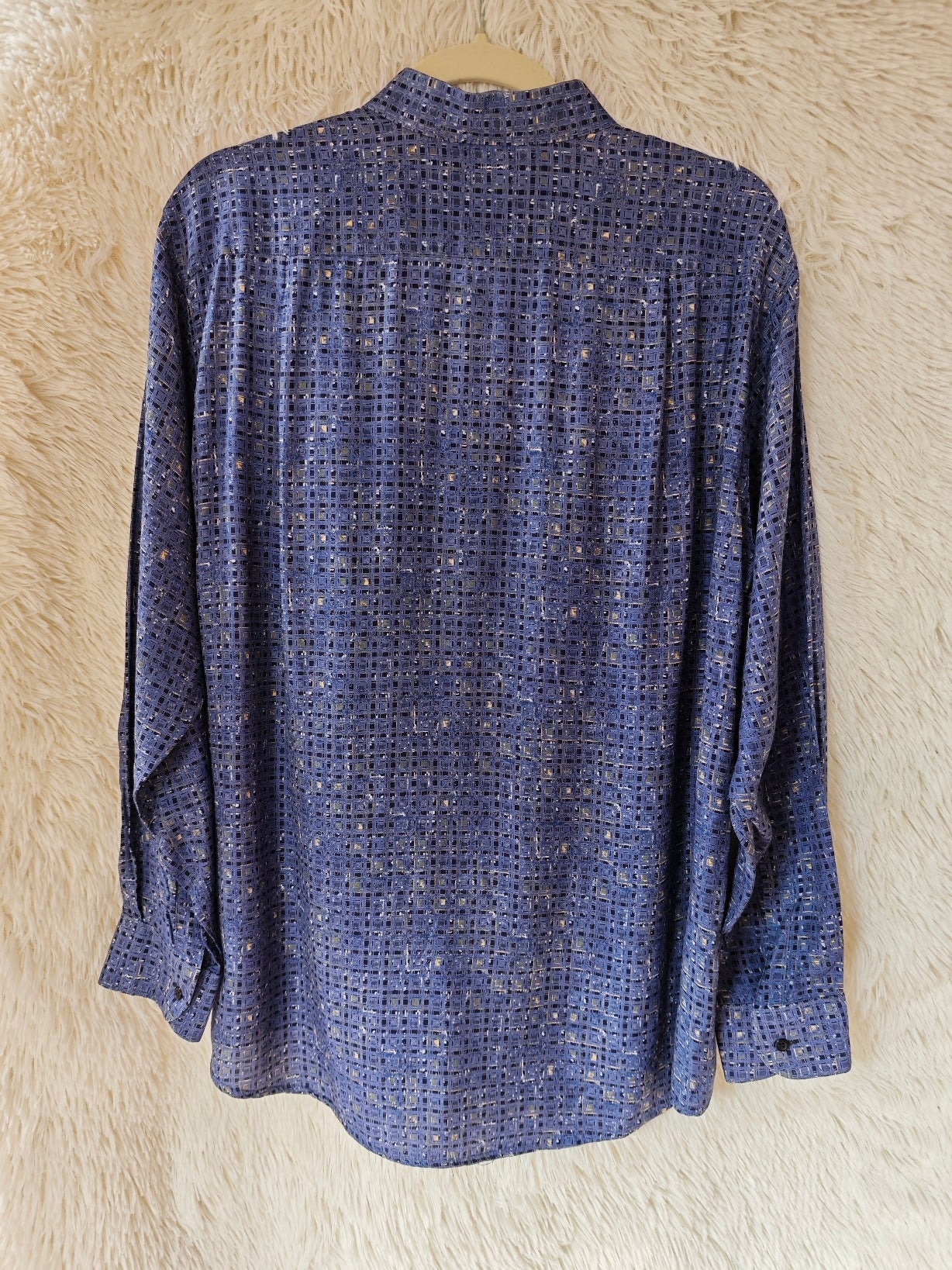 Camicia Geometrica - Blu Polvere & Indigo
