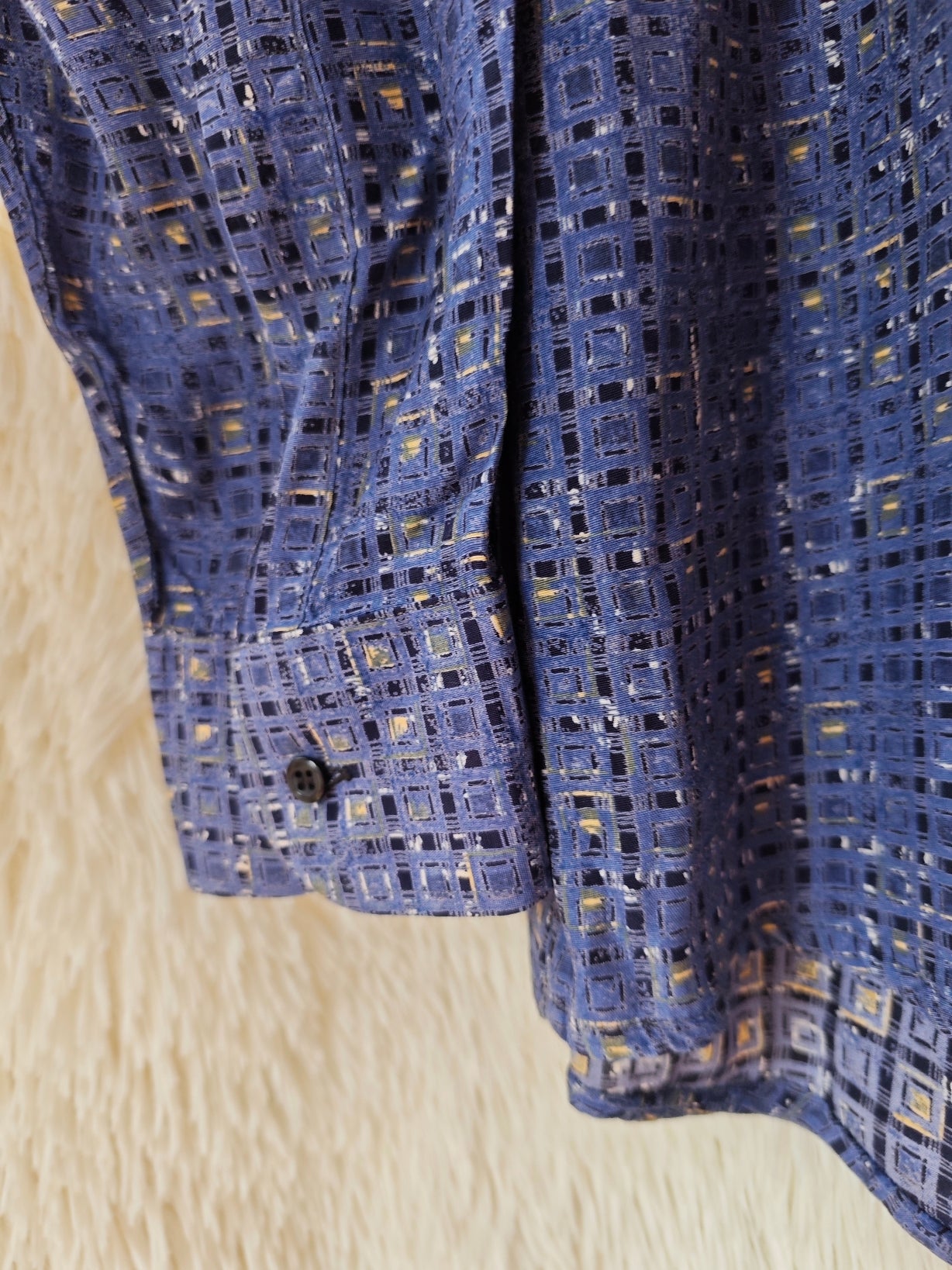 Camicia Geometrica - Blu Polvere & Indigo