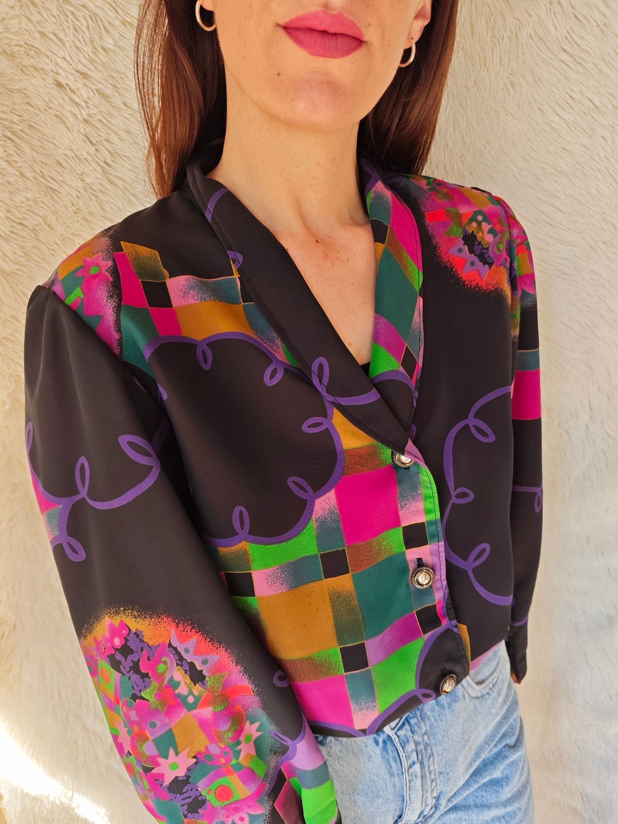 Camicia Arlecchino Pop