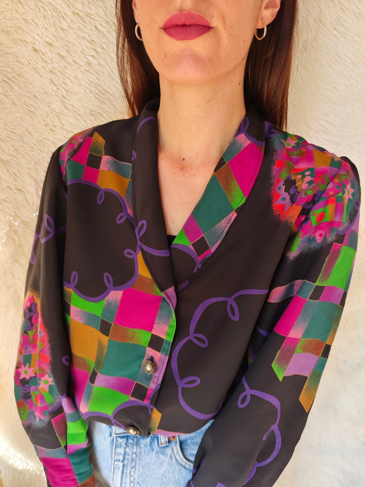 Camicia Arlecchino Pop