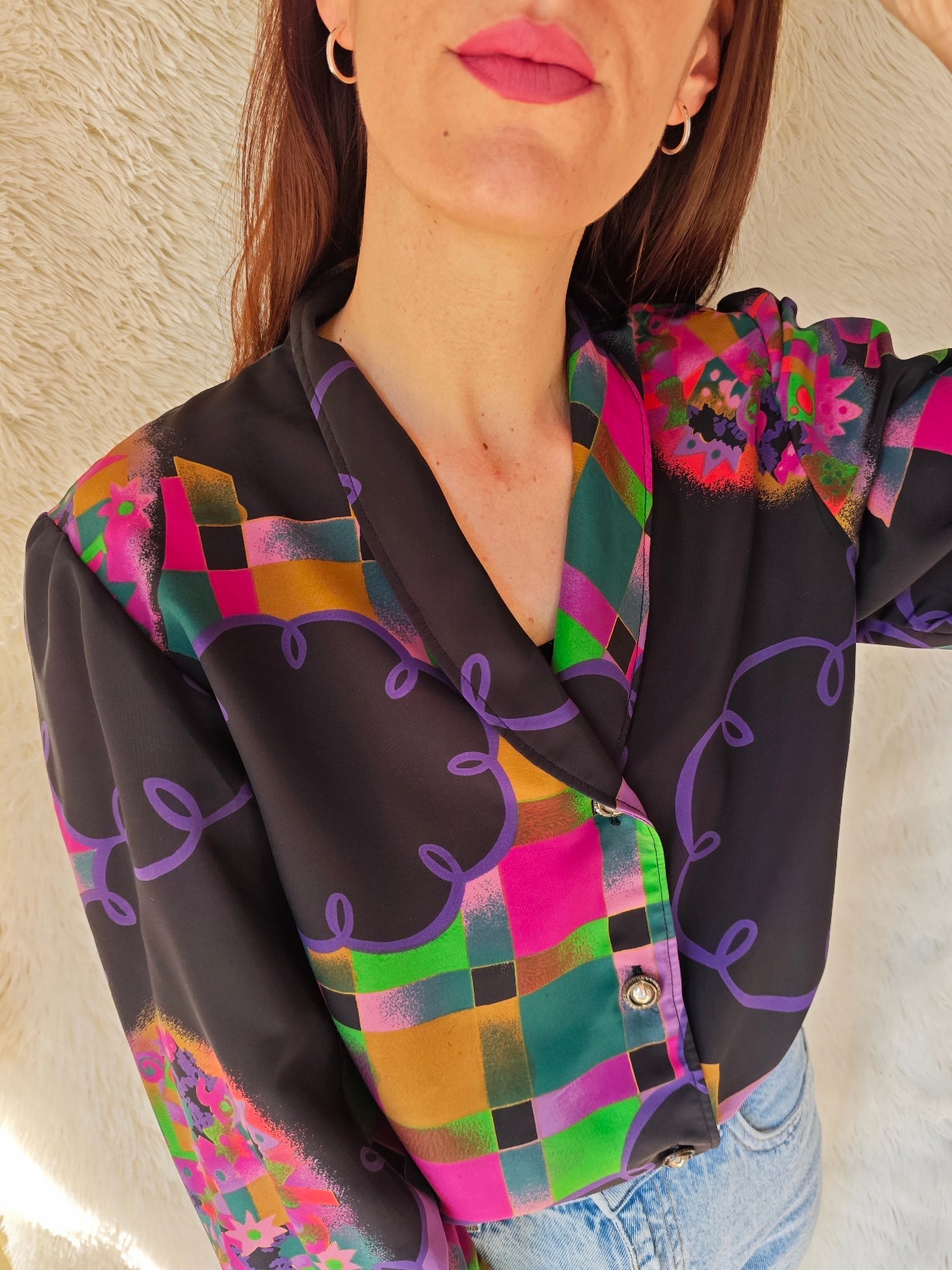 Camicia Arlecchino Pop