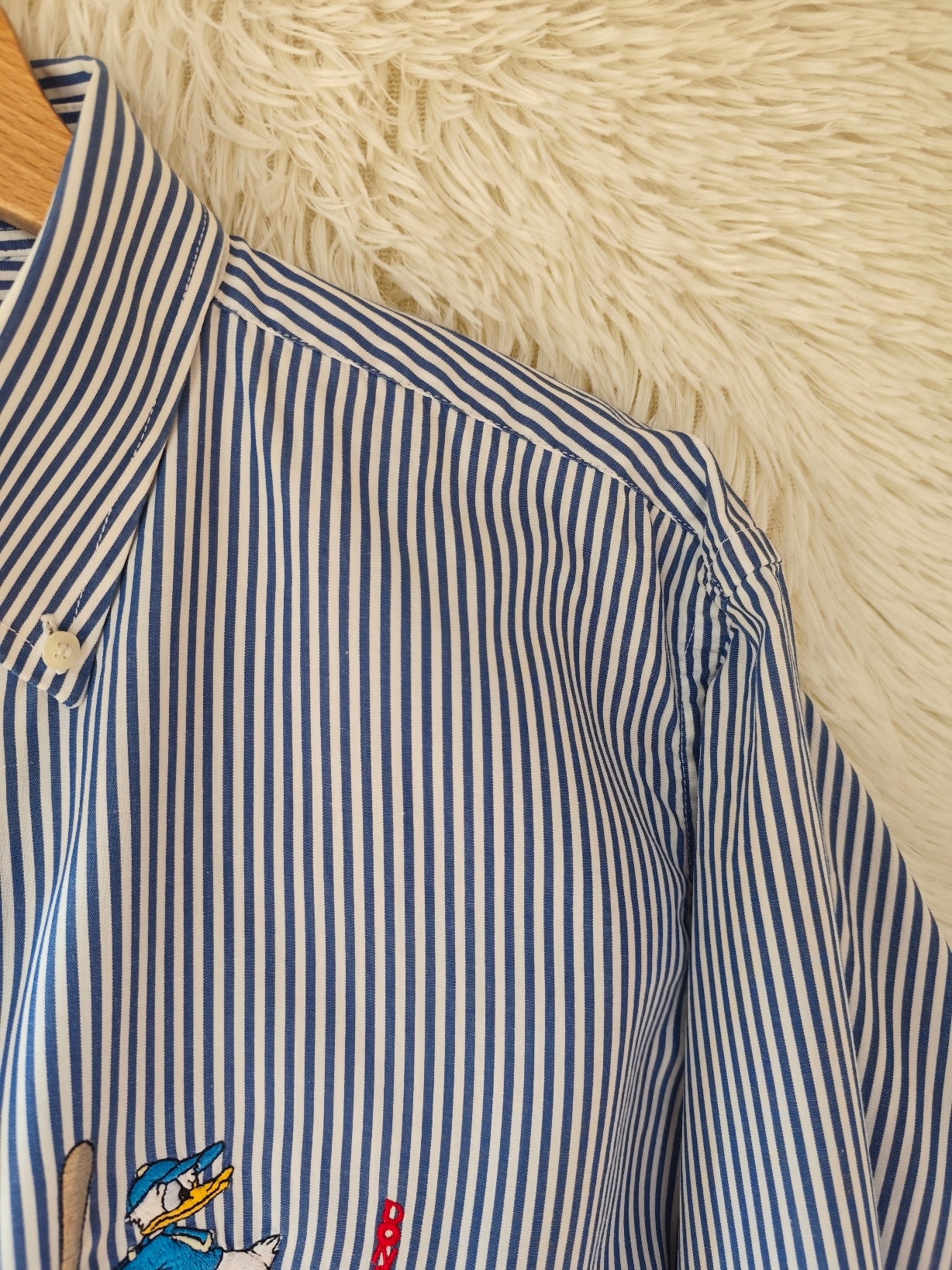 Camicia a righe paperino sportivo