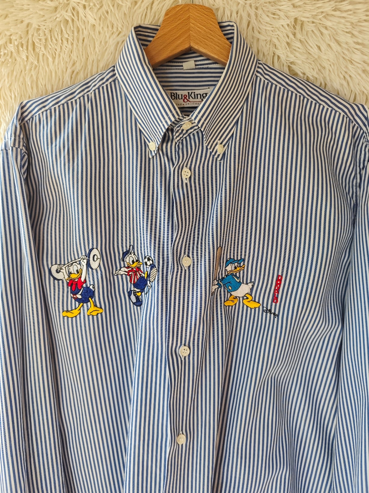 Camicia a righe paperino sportivo