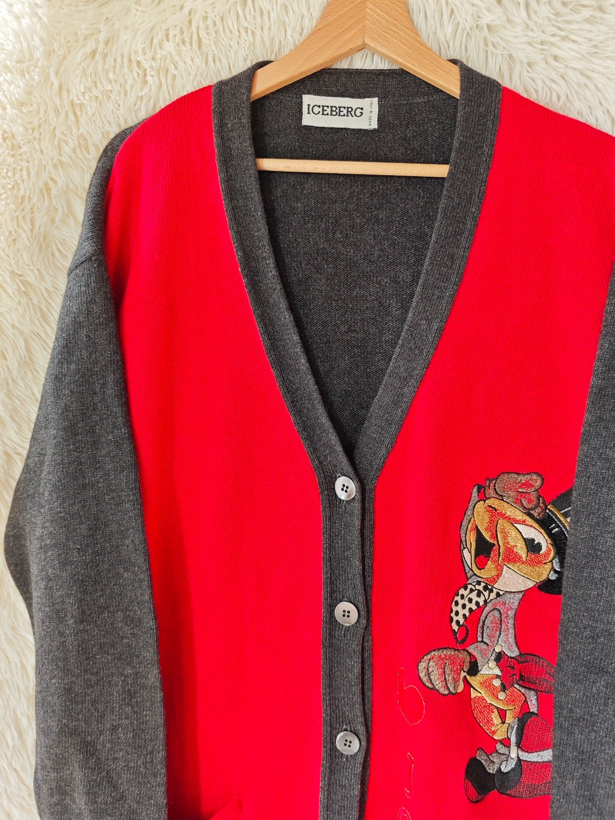 Cardigan Iceberg con Grillo Parlante