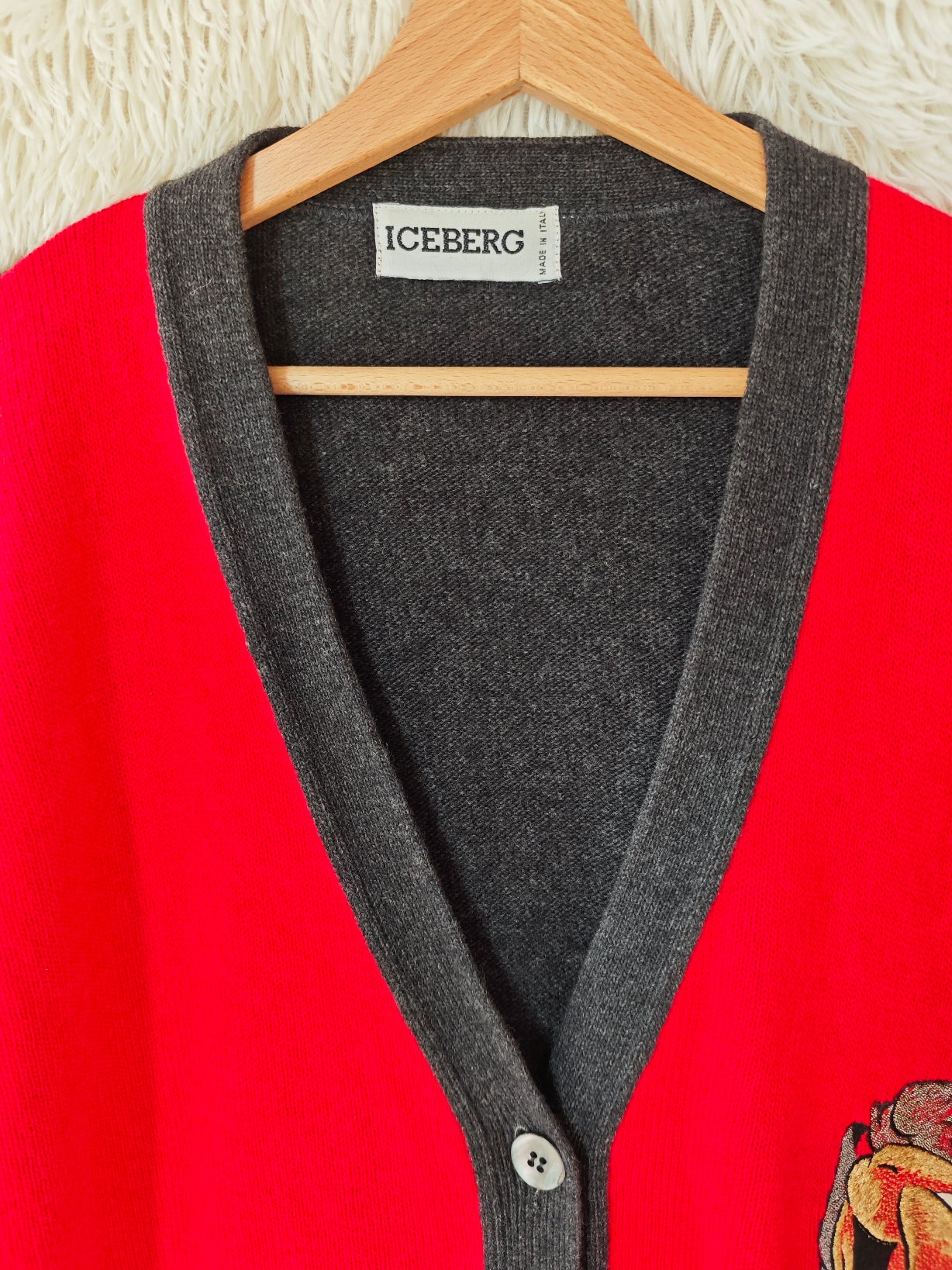 Cardigan Iceberg con Grillo Parlante