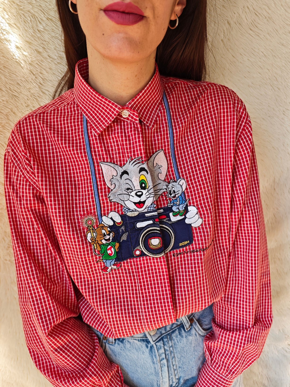 Camicia Tom & Jerry fotografo Vichy